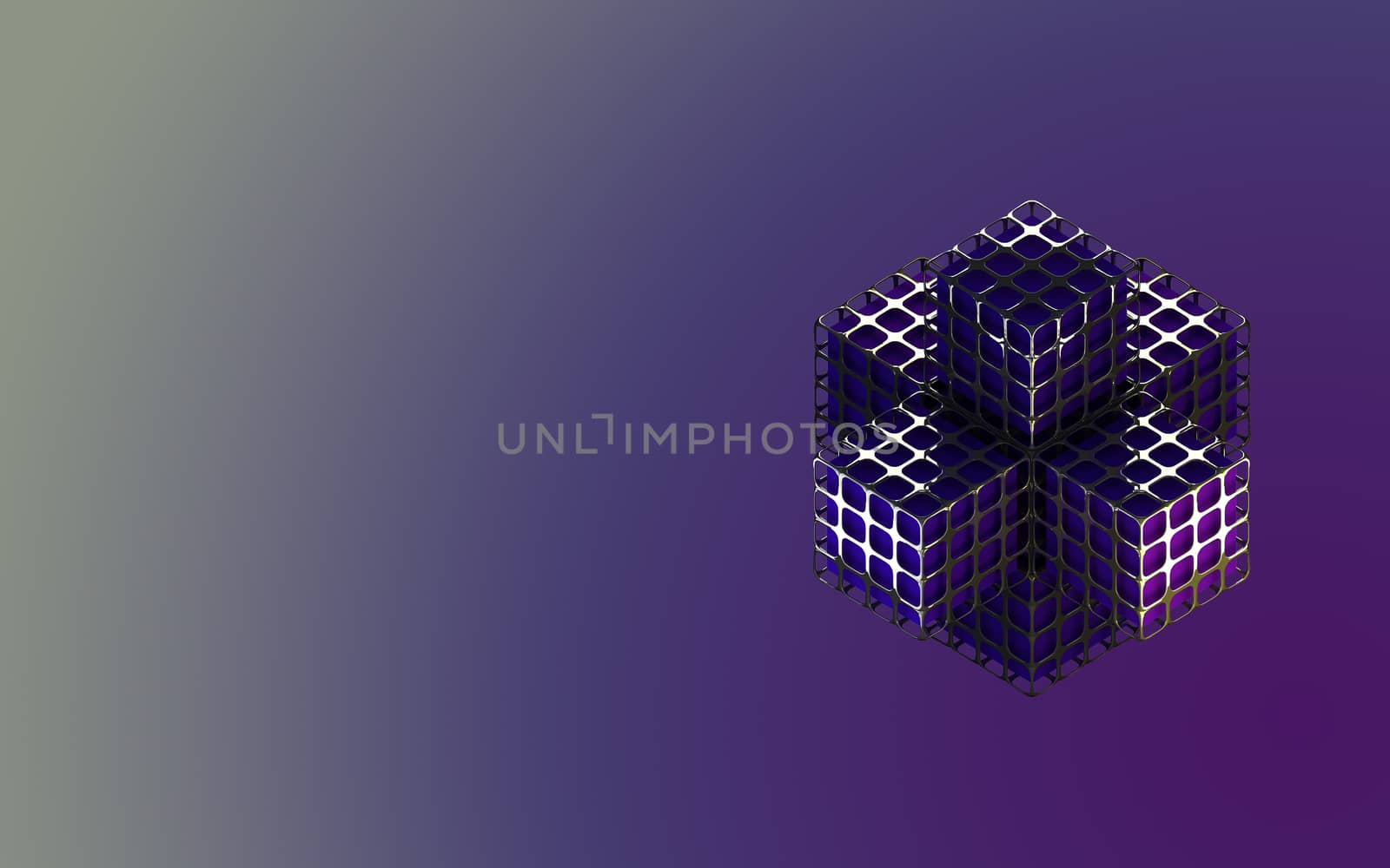 Abstract Background metallic purple box 