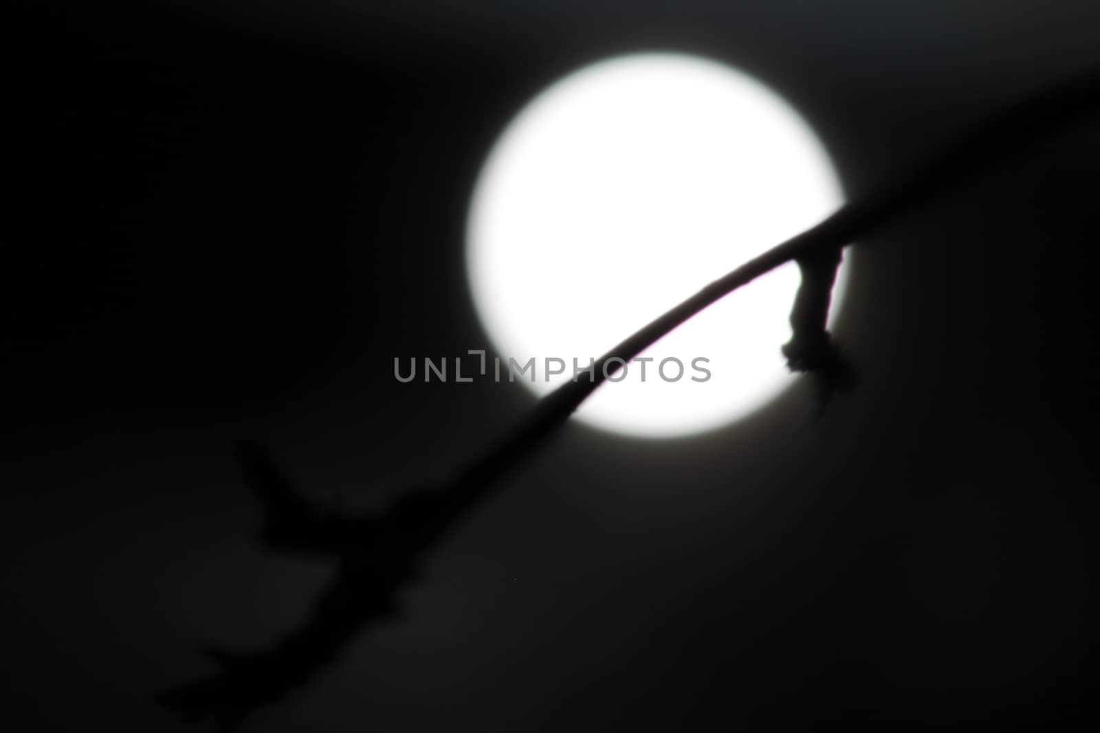 Moon out of focus
