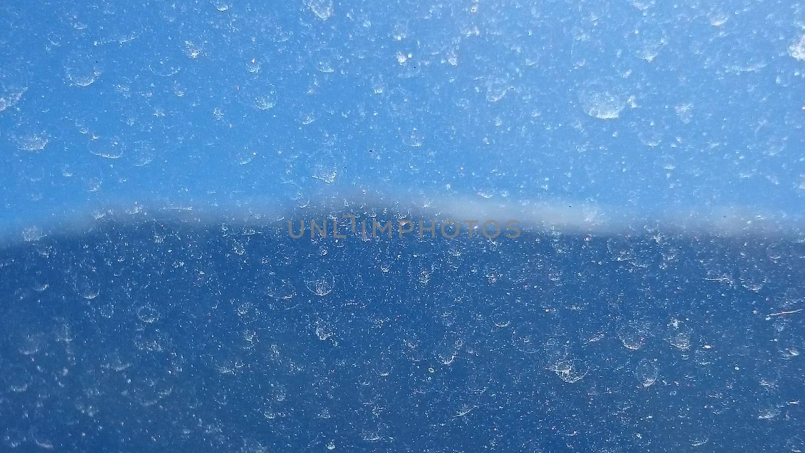 Snow on window
