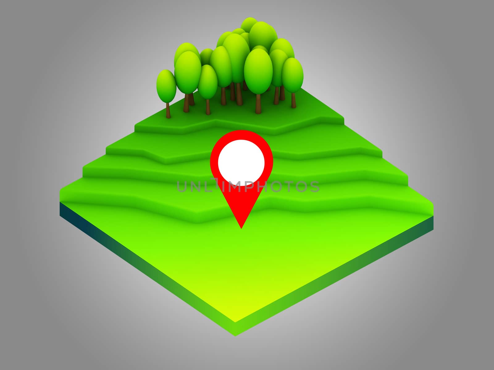 landscape concept isometric infographic,showing data analytics by teerawit