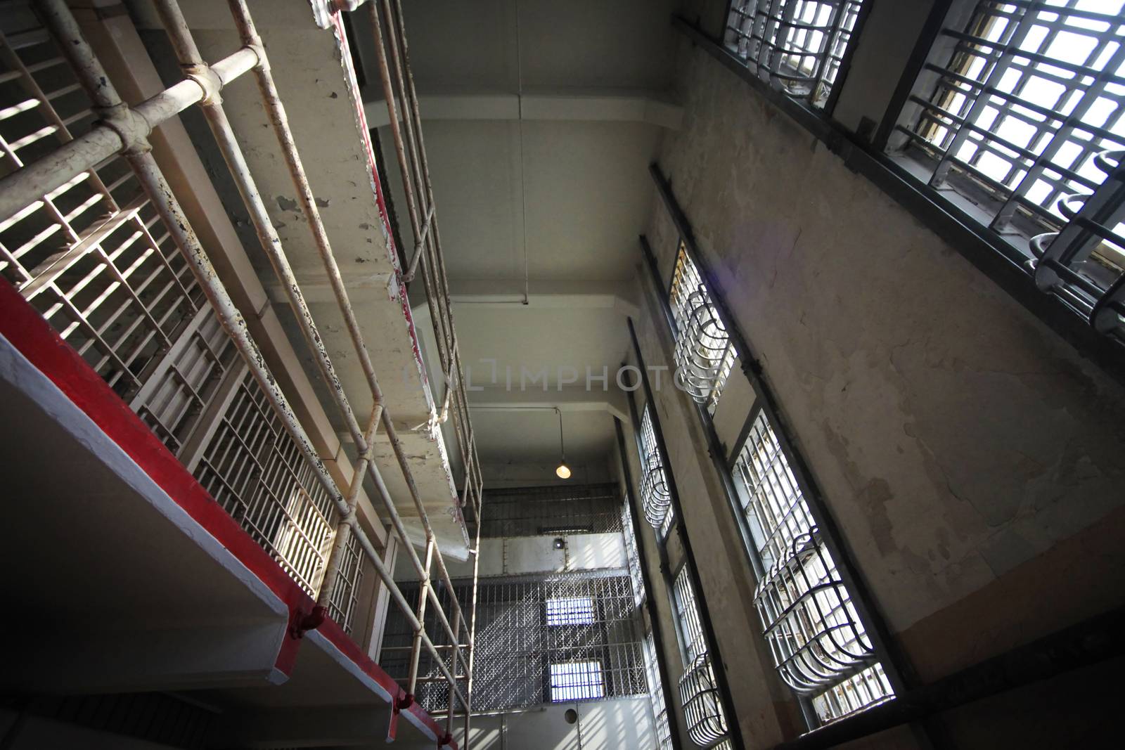 Inside view of Alcatraz Jail House Block