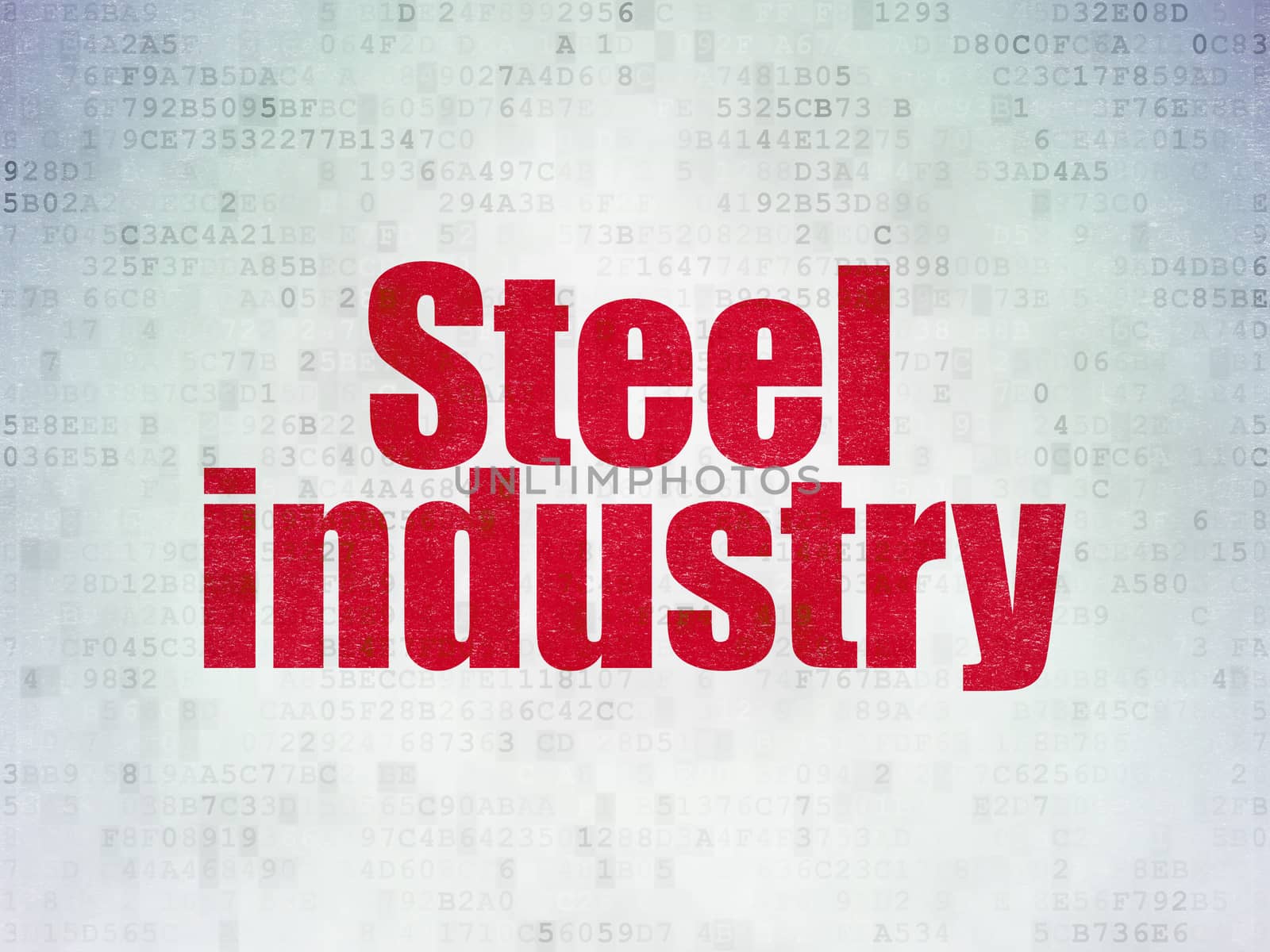 Industry concept: Steel Industry on Digital Paper background by maxkabakov
