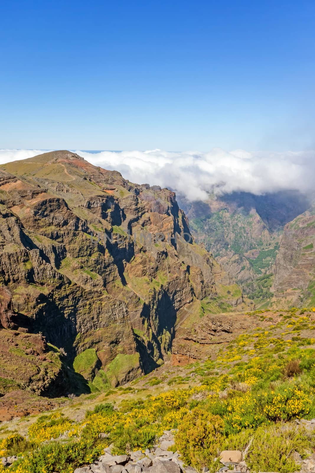 Volcanic mountain landscape - Pico do Arieiro, Madeira, Portugal