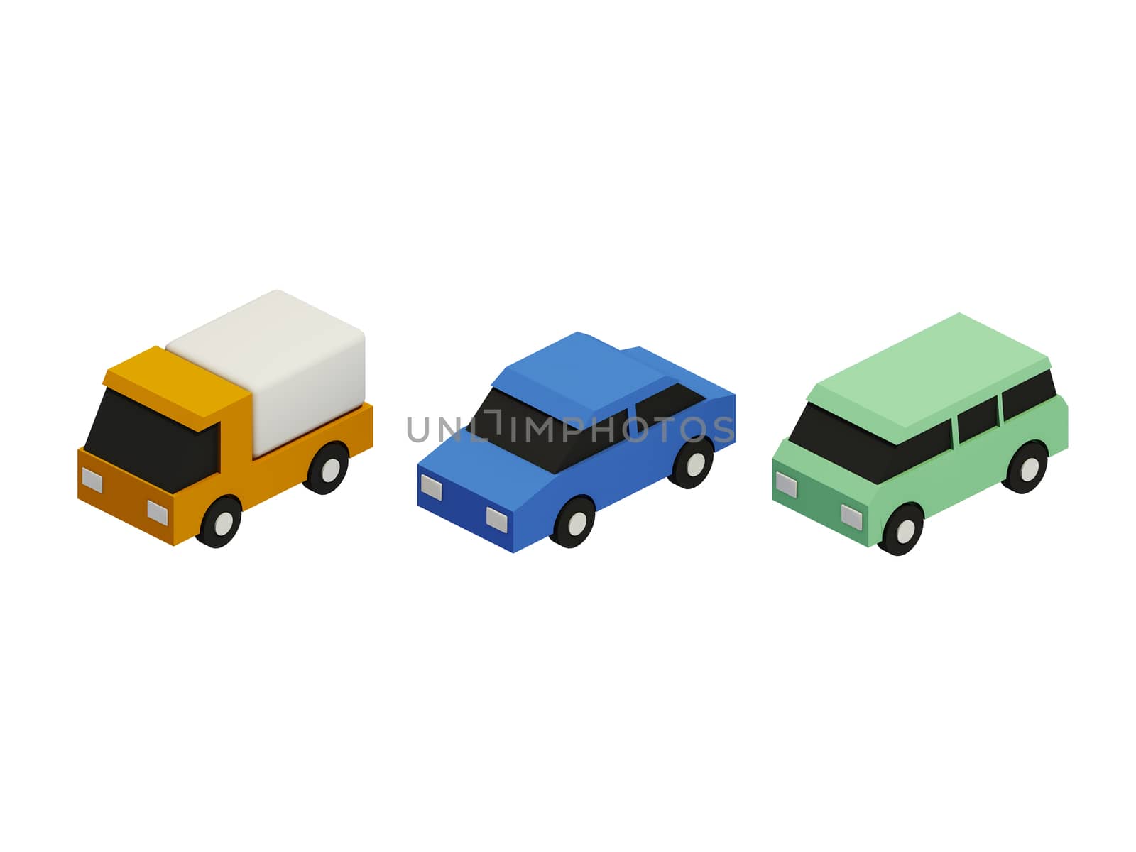 Set of the car icons by teerawit