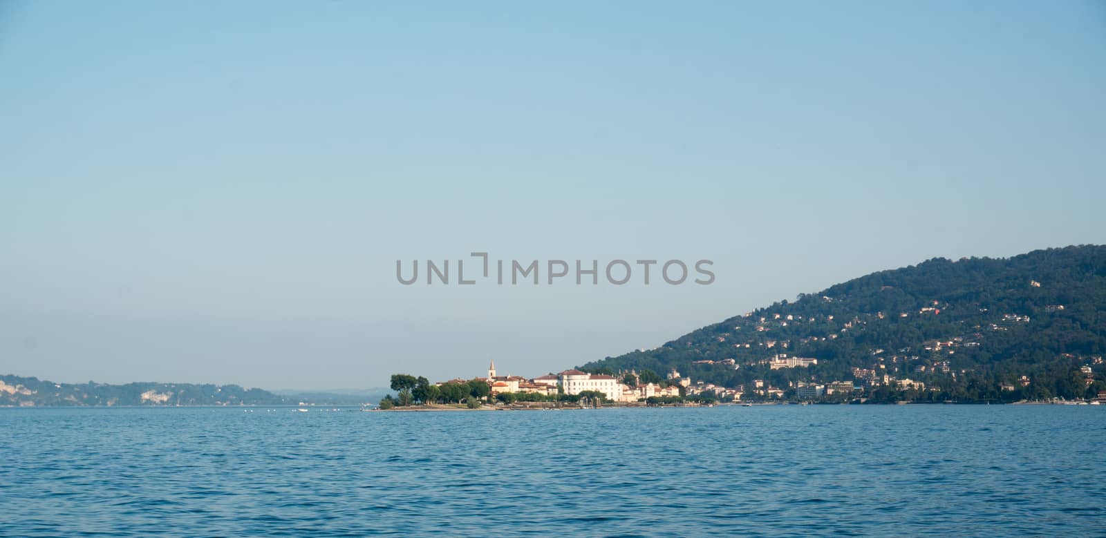Summer resort on lago maggiore in north italy lombardy province