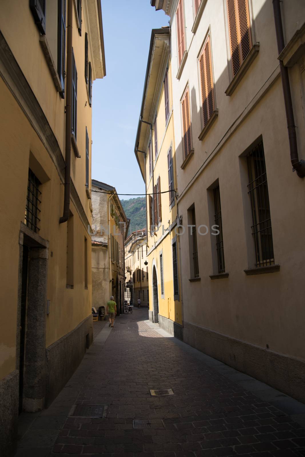 Romantic atmosphere of small italian town in lombardy