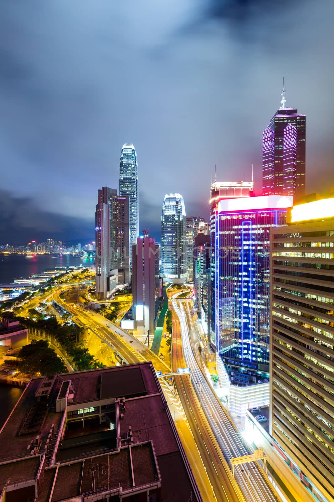 Night view of Hong Kong