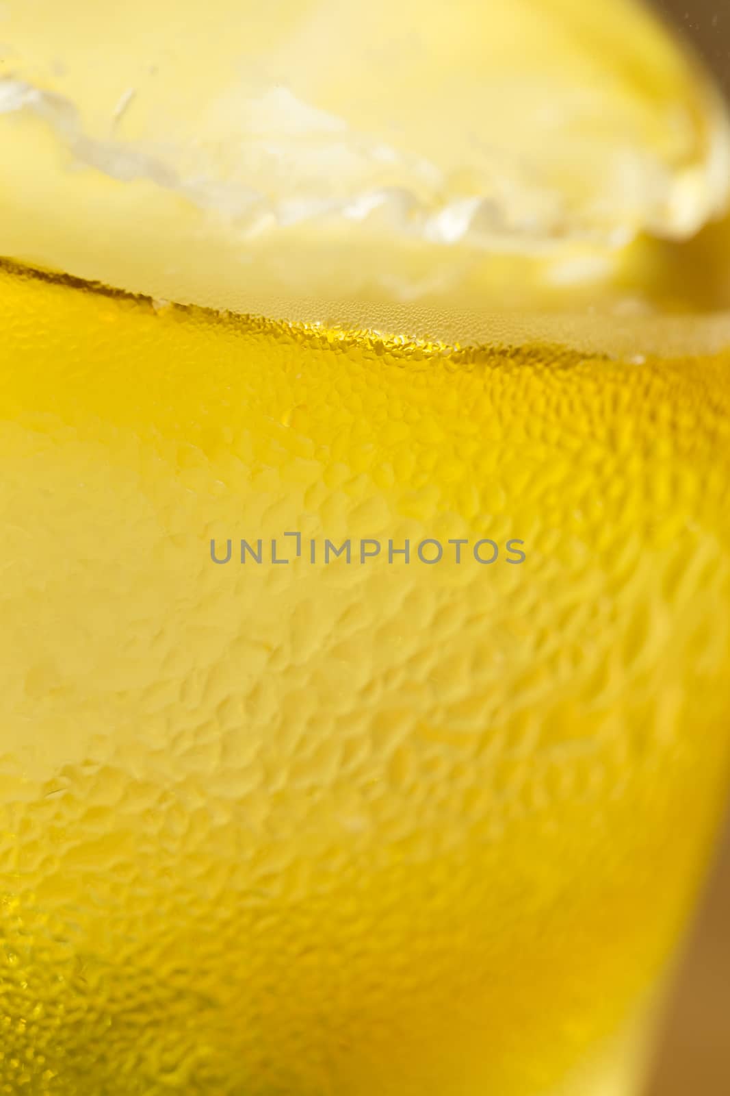 Iced Beer close up
