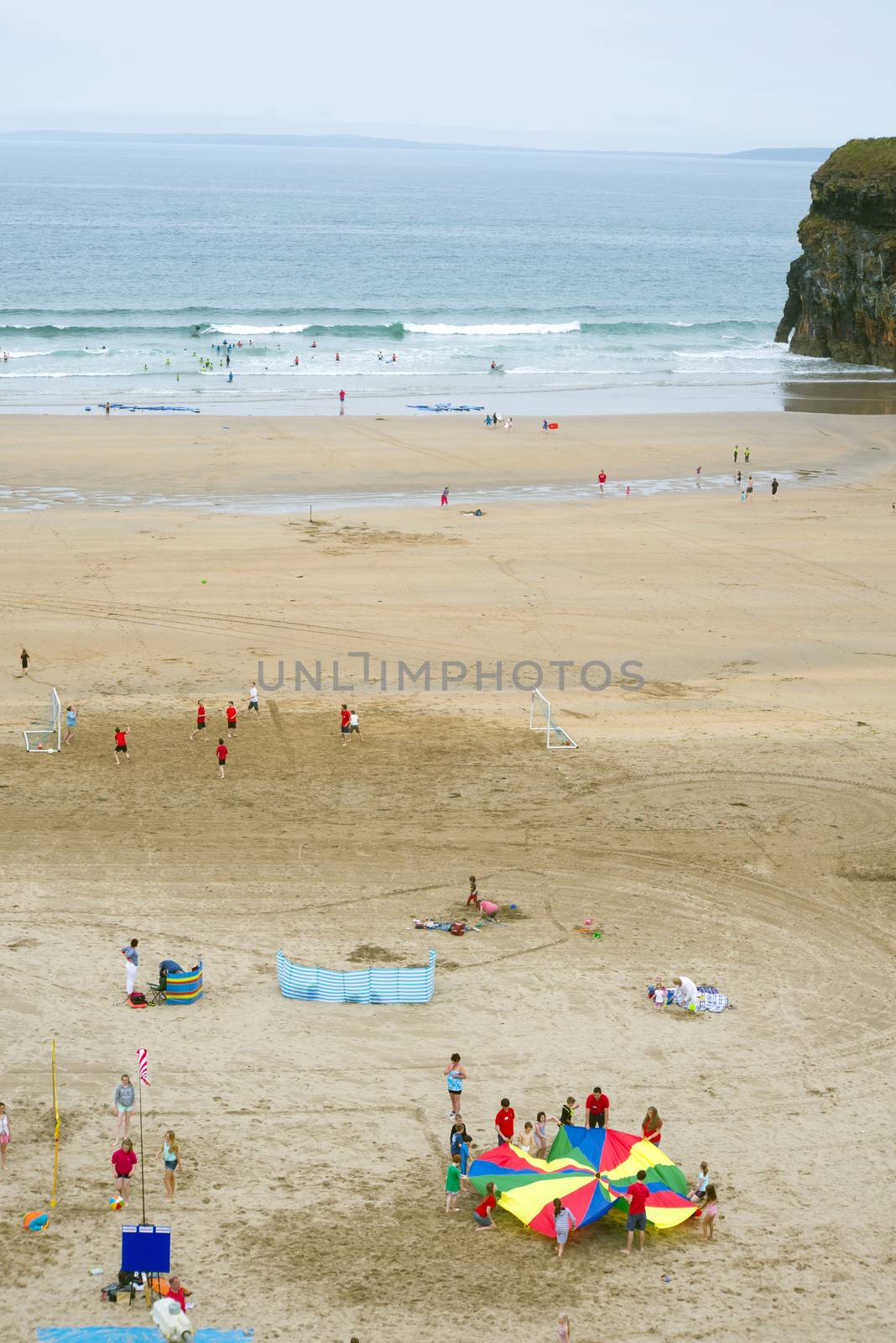 summer time on ballybunion beach by morrbyte