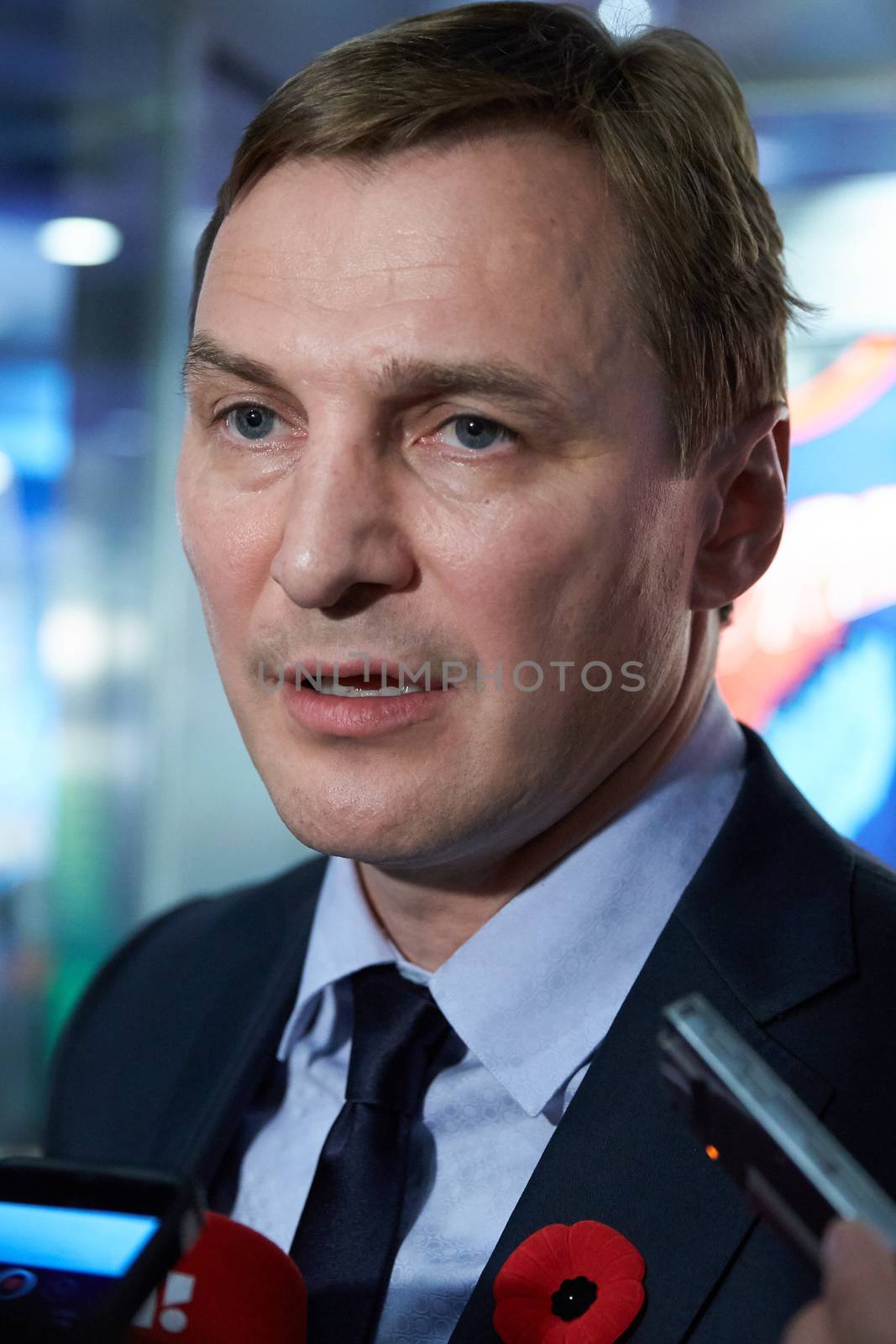 CANADA, Toronto: Sergei Federov, Chris Pronger, Niklas Lidstrom, Phil Housley, Angela Ruggiero, Bill Hay and Peter Karamanos Jr. were the seven inductees honoured at the Hockey Hall of Fame and Museum on November 6, 2015.
