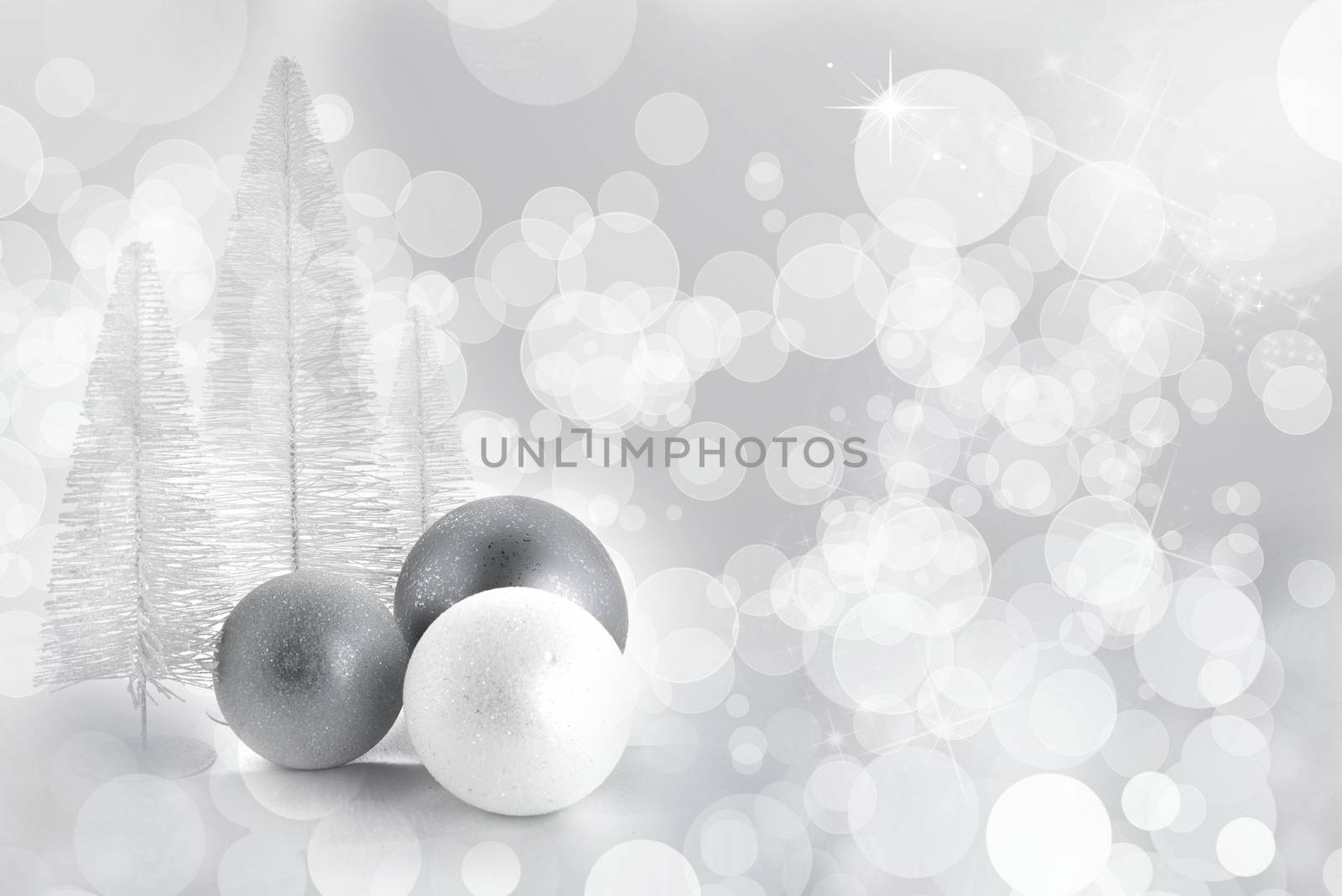 Chtistmas decor over turquoise bokeh background