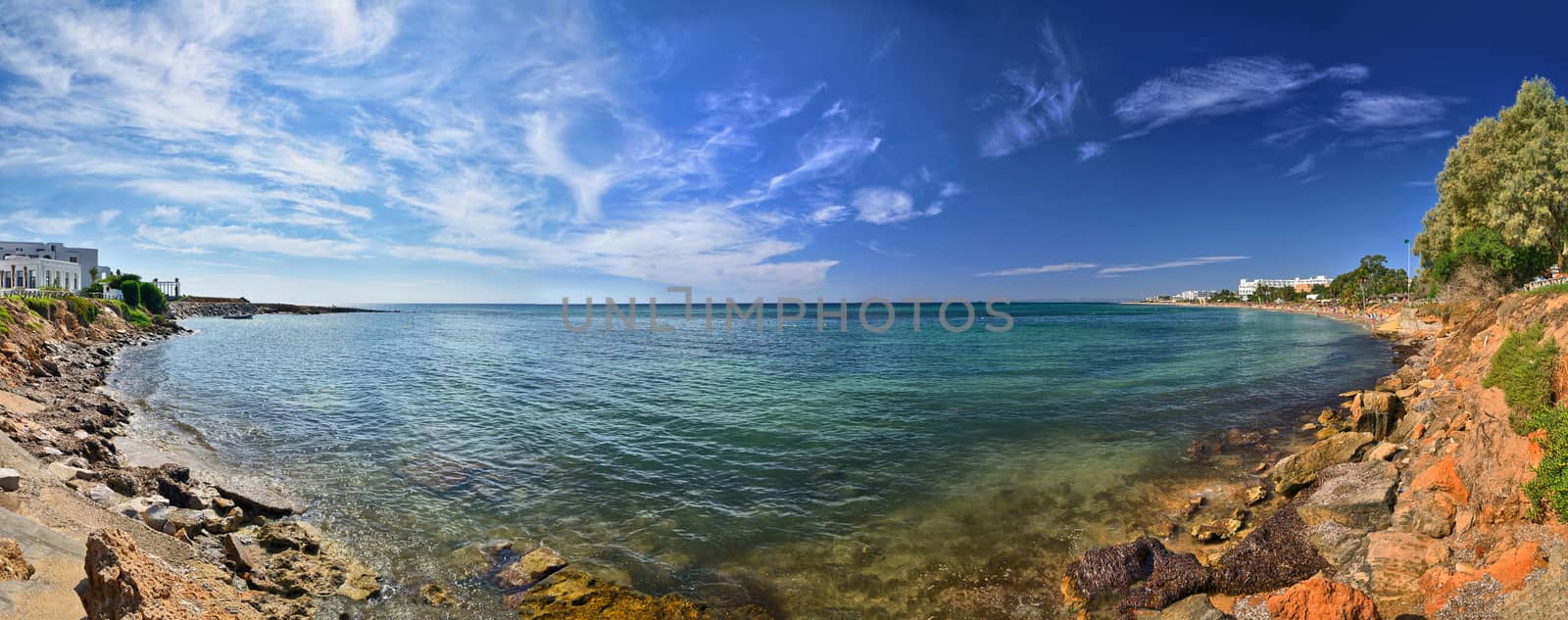 Rocky beach, Hammamet, Tunisia, Mediterranean Sea, Africa, HDR P by Eagle2308