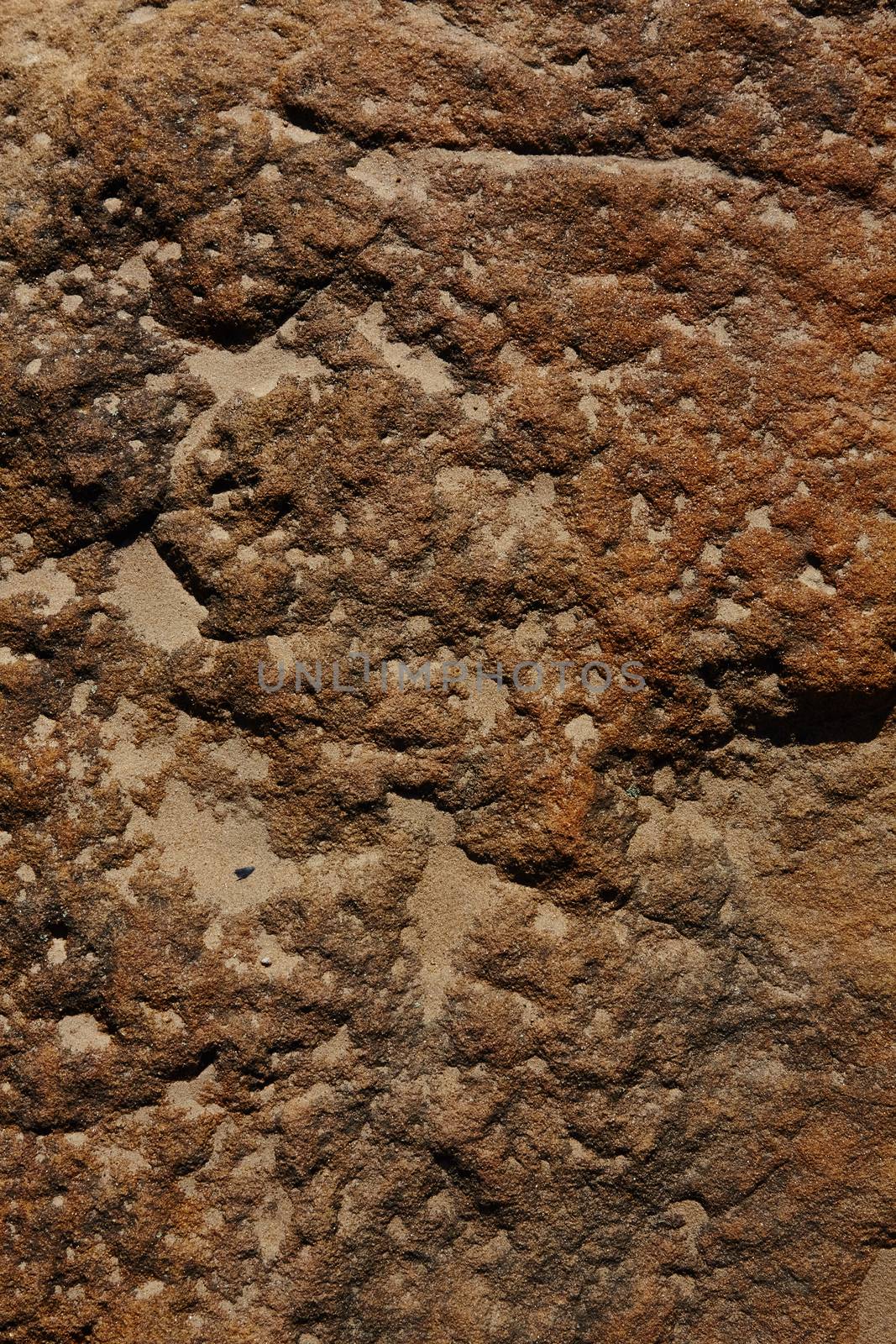 surface of the stone with brown tint