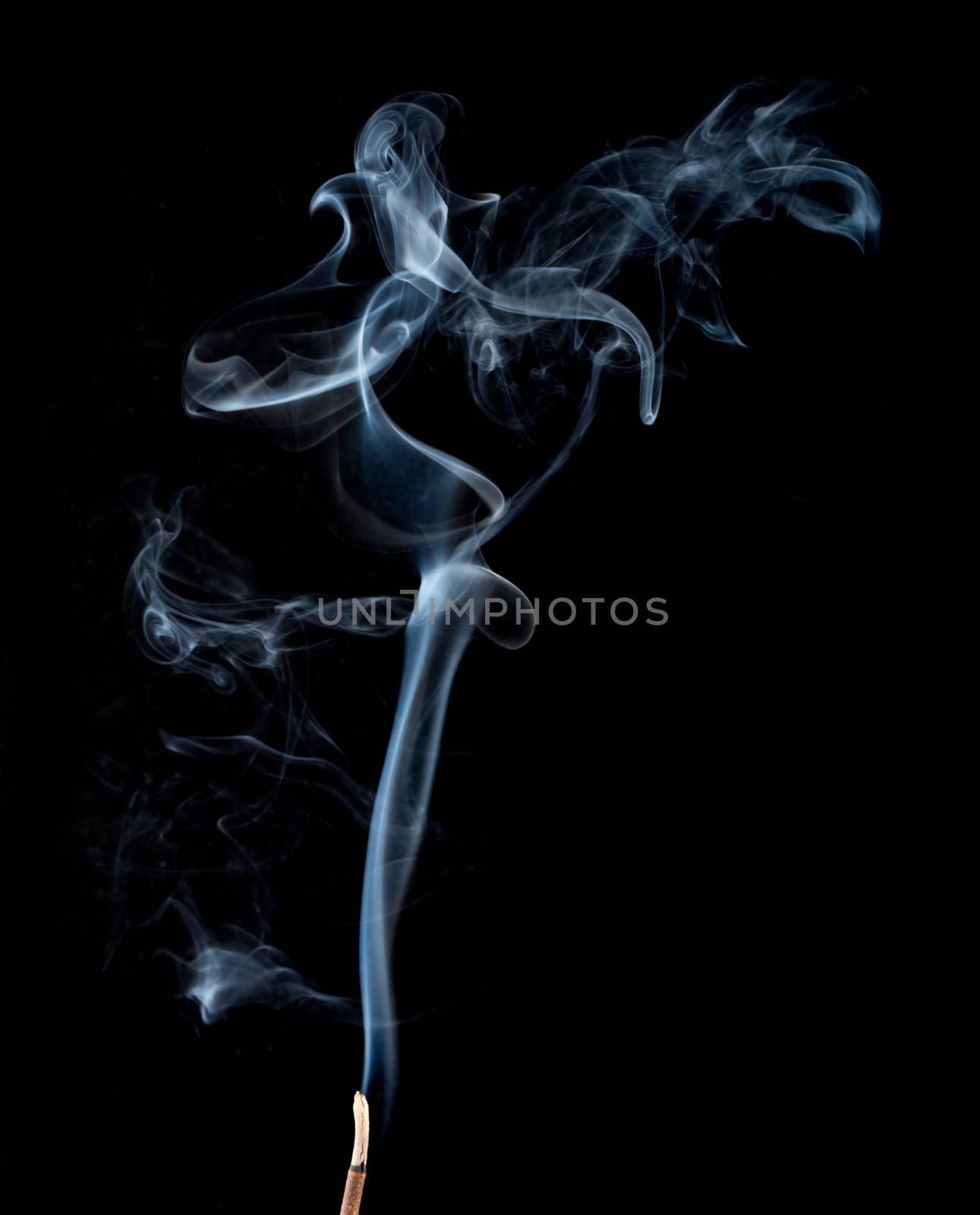 Movement of white smoke on black by cherezoff