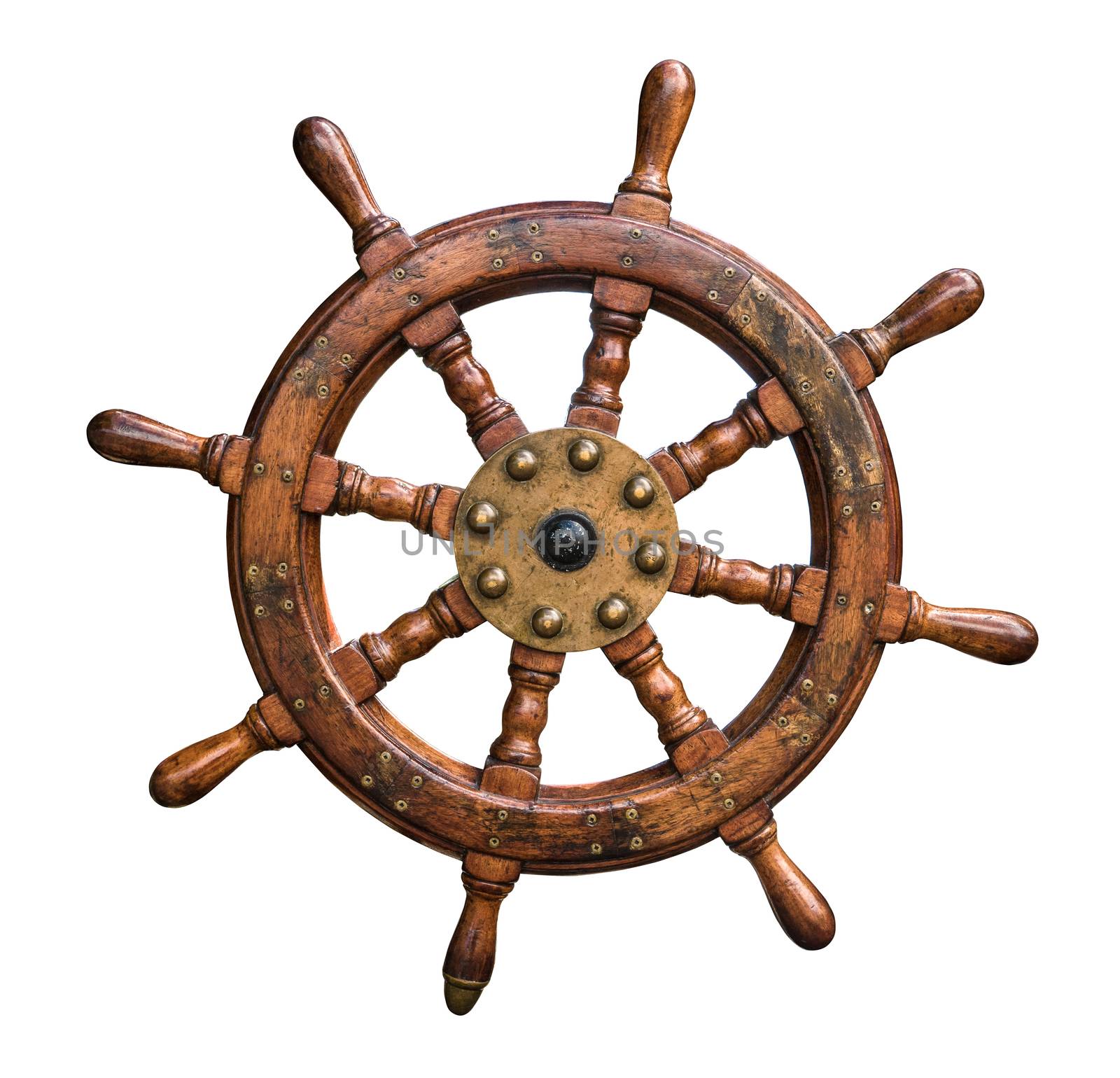 Isolated Ships Wheel by mrdoomits