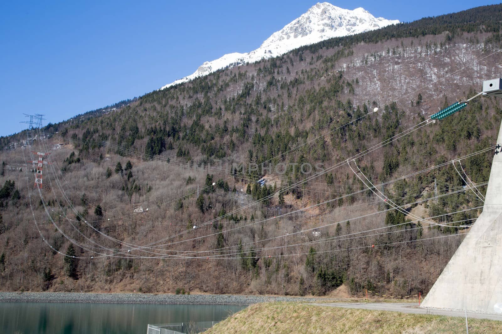 The lower reservoir of Lac du Verney. It is the largest hydroelectric power station in France