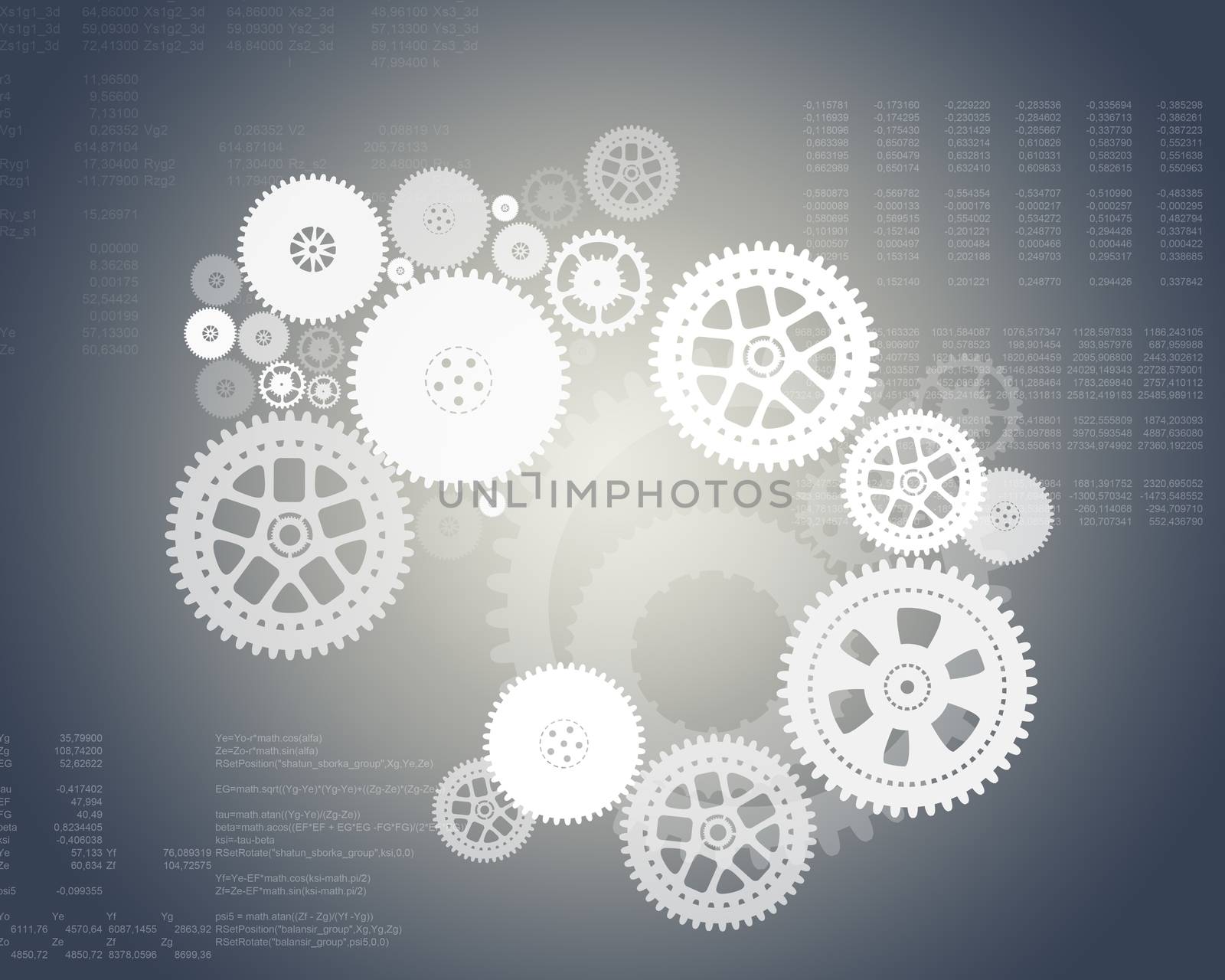 Abstract background with gears by cherezoff