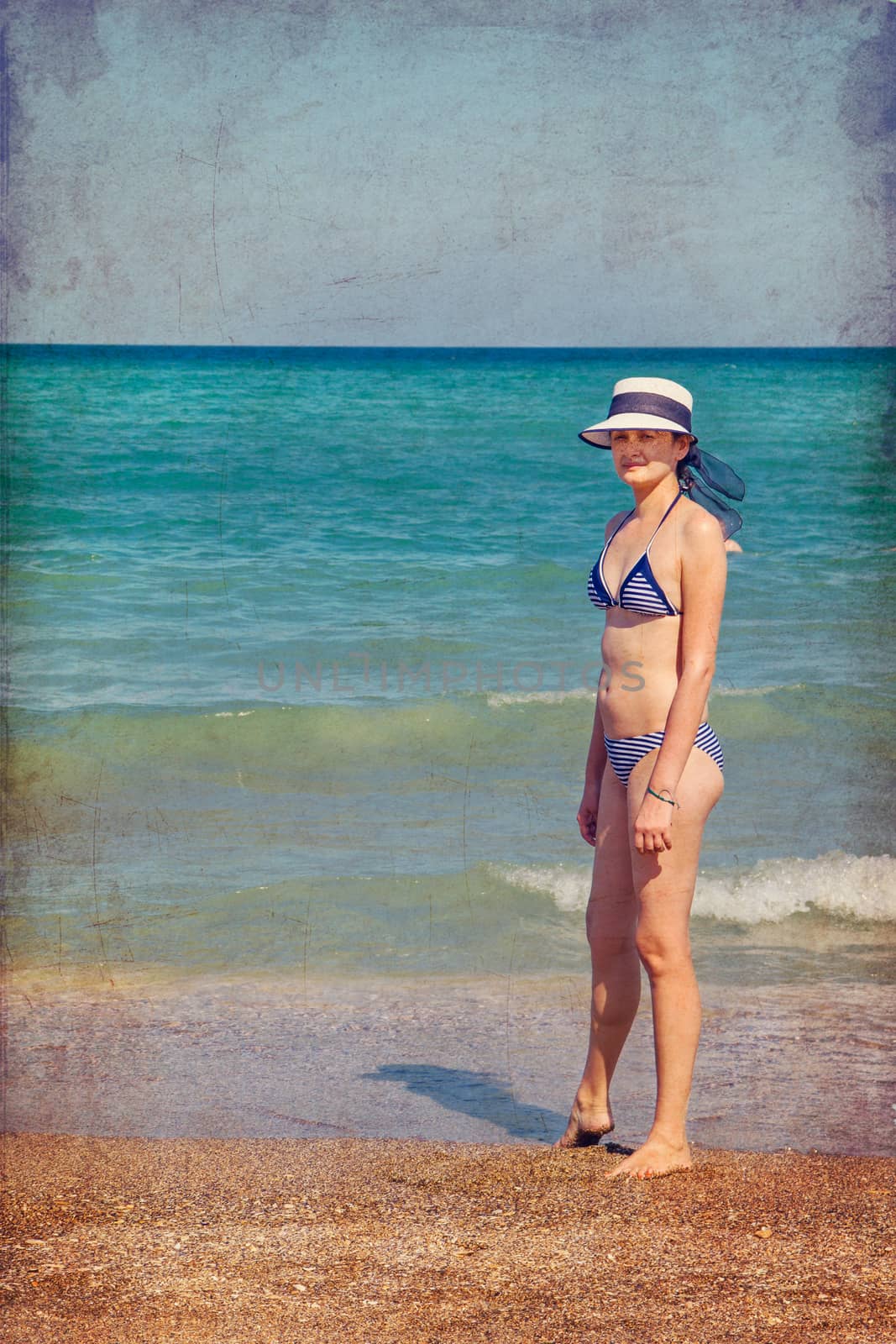 Young woman on the beach