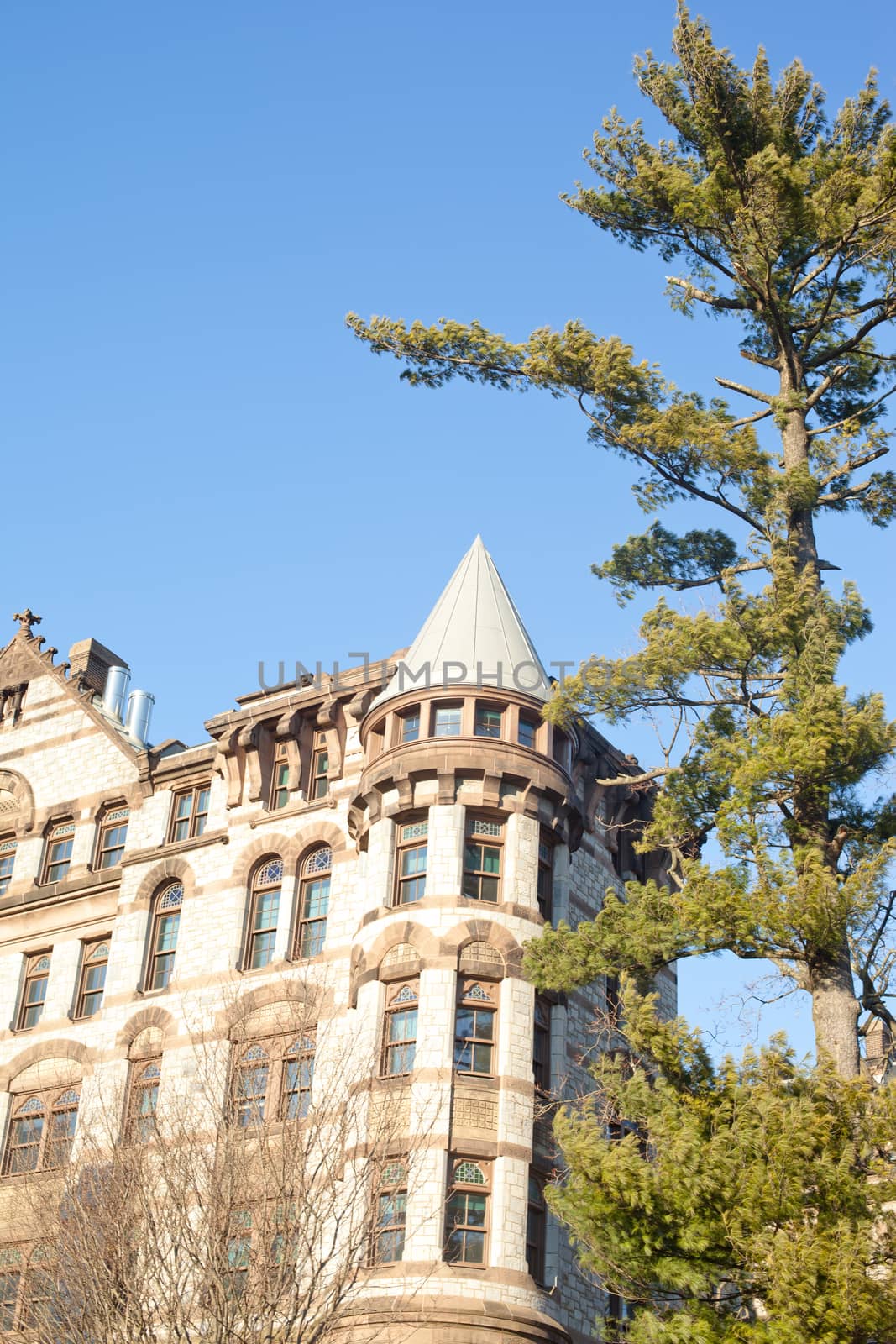 Big stone building in Princeton in USA 
