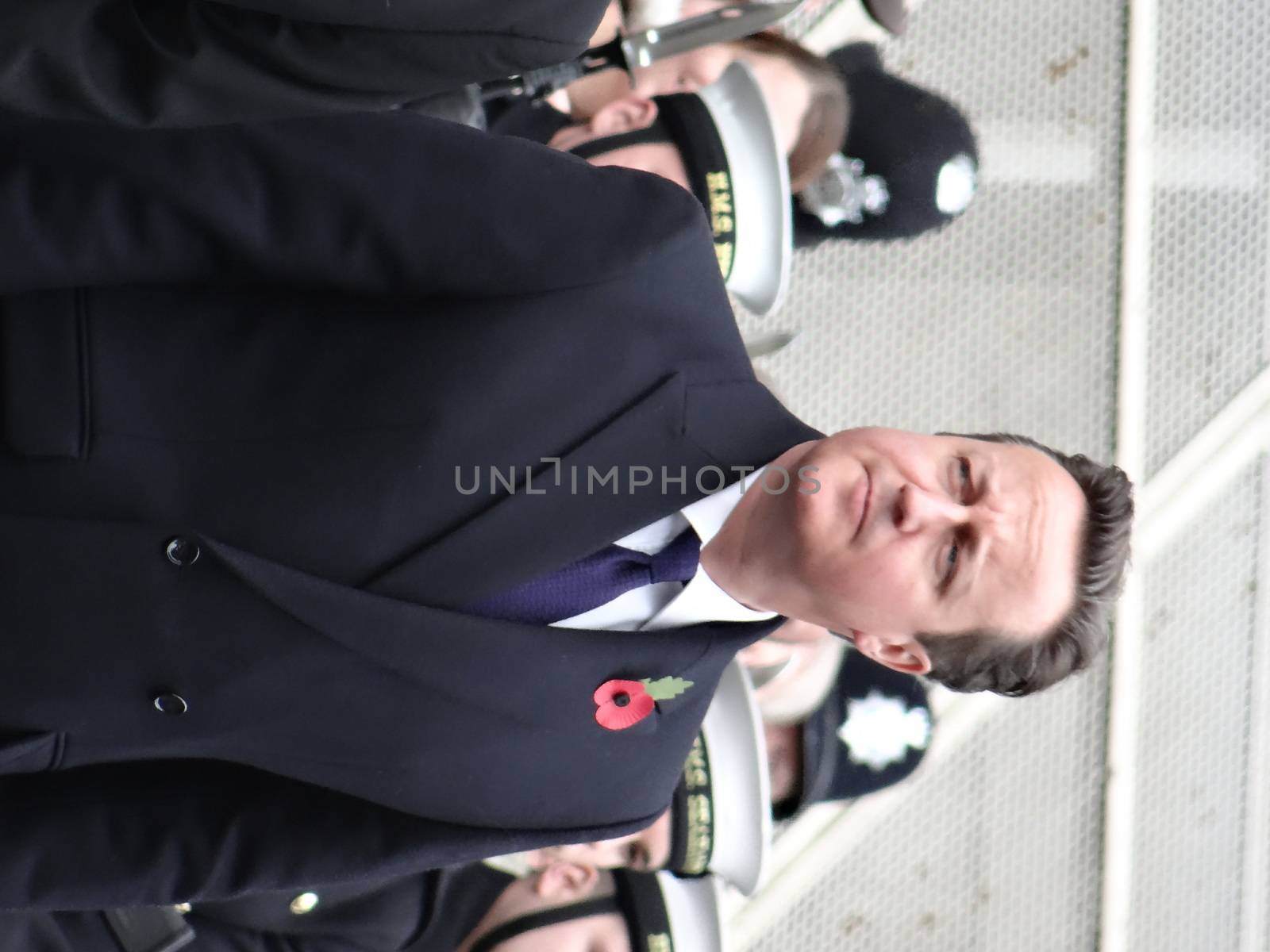 UK, London: UK Prime Minister David Cameron, the royal family and veterans lay wreaths at the Cenotaph in London to honour war dead on November 8, 2015. The Remembrance Sunday service was held at the Cenotaph in Whitehall.