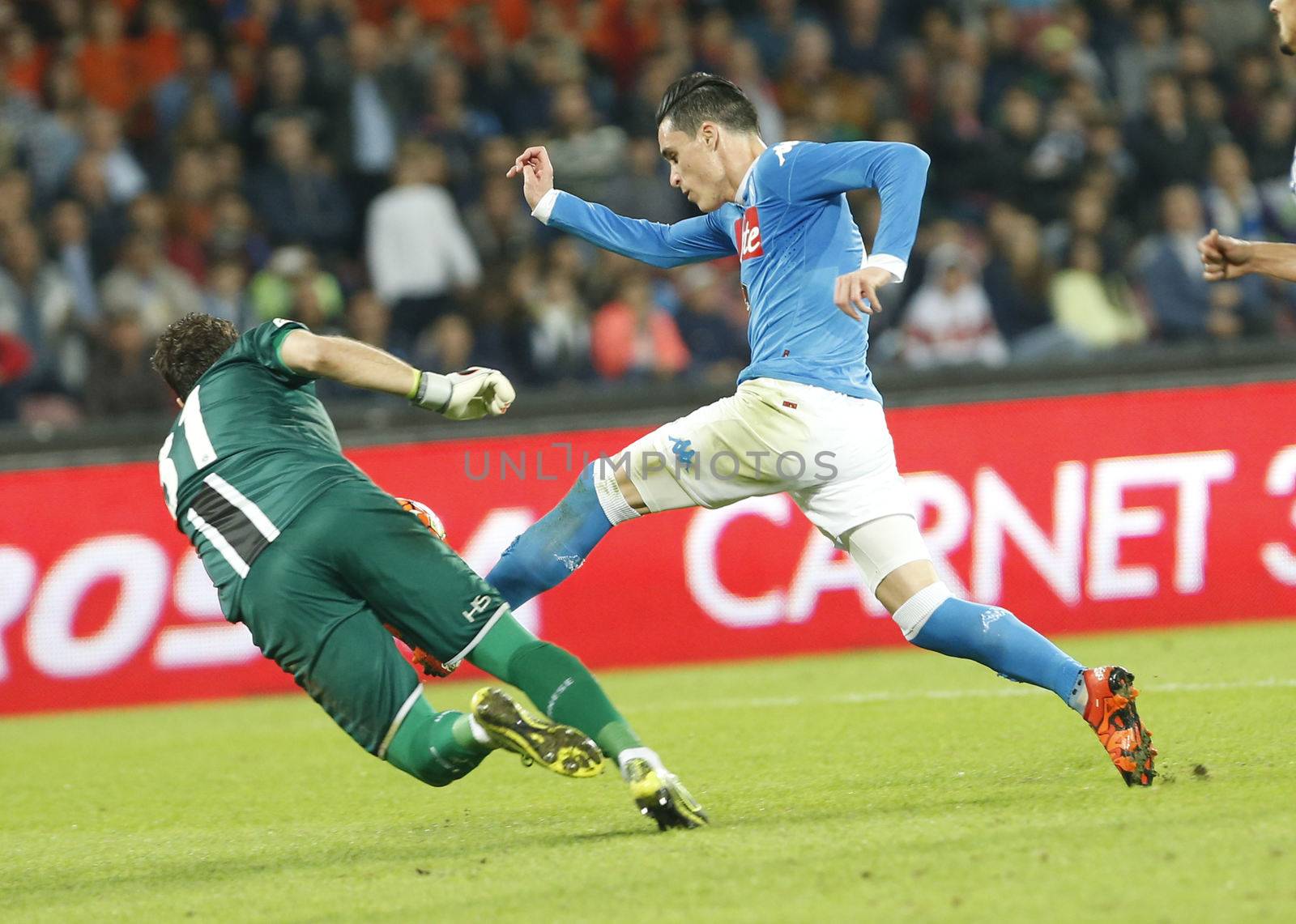 ITALY, Naples: Napoli beat Udinese 1-0 in their Serie A match at San Paolo stadium in Naples on November 8, 2015.