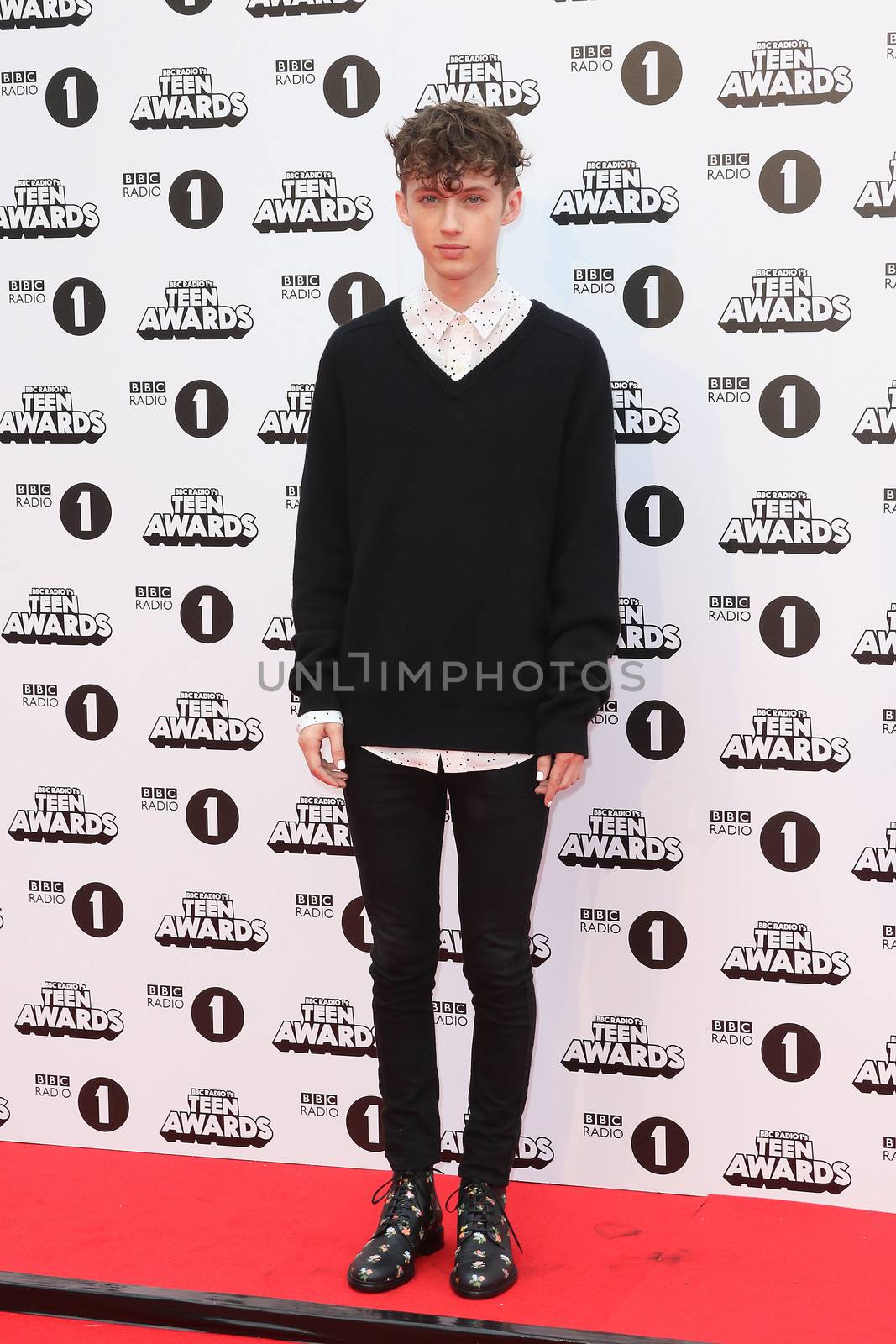 UNITED KINGDOM, London: Troye Sivan attends BBC Radio 1's Teen Awards at Wembley Arena in London on November 8, 2015. 