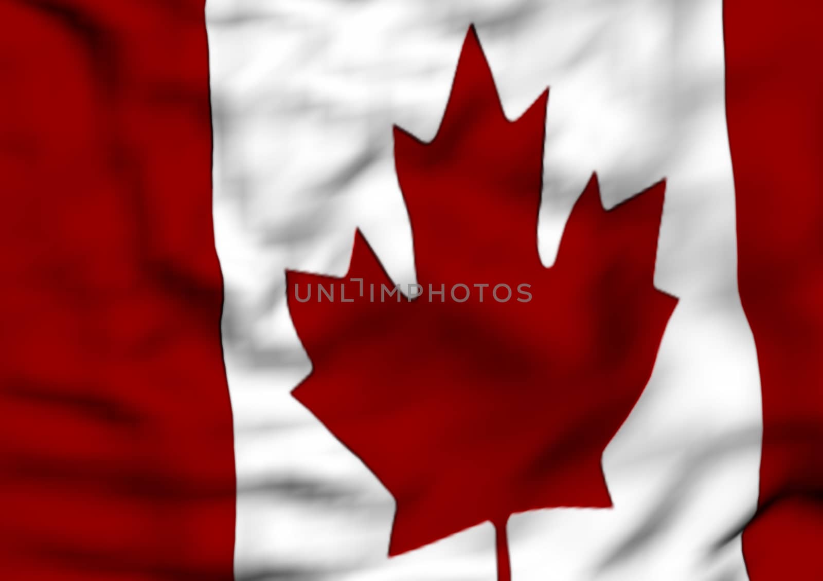 Image of a waving flag of Canada