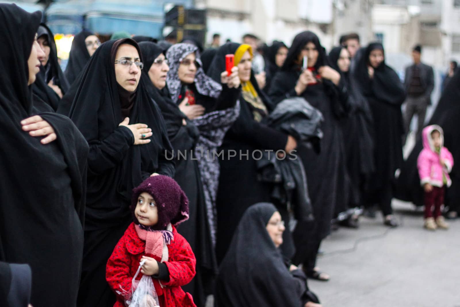 IRAN, Mashhad: People are mourning for the death's anniversary of Imam Sajjad, the fourth imam of Shia Muslims, in Mashhad, Iran, on November 8, 2015. 
