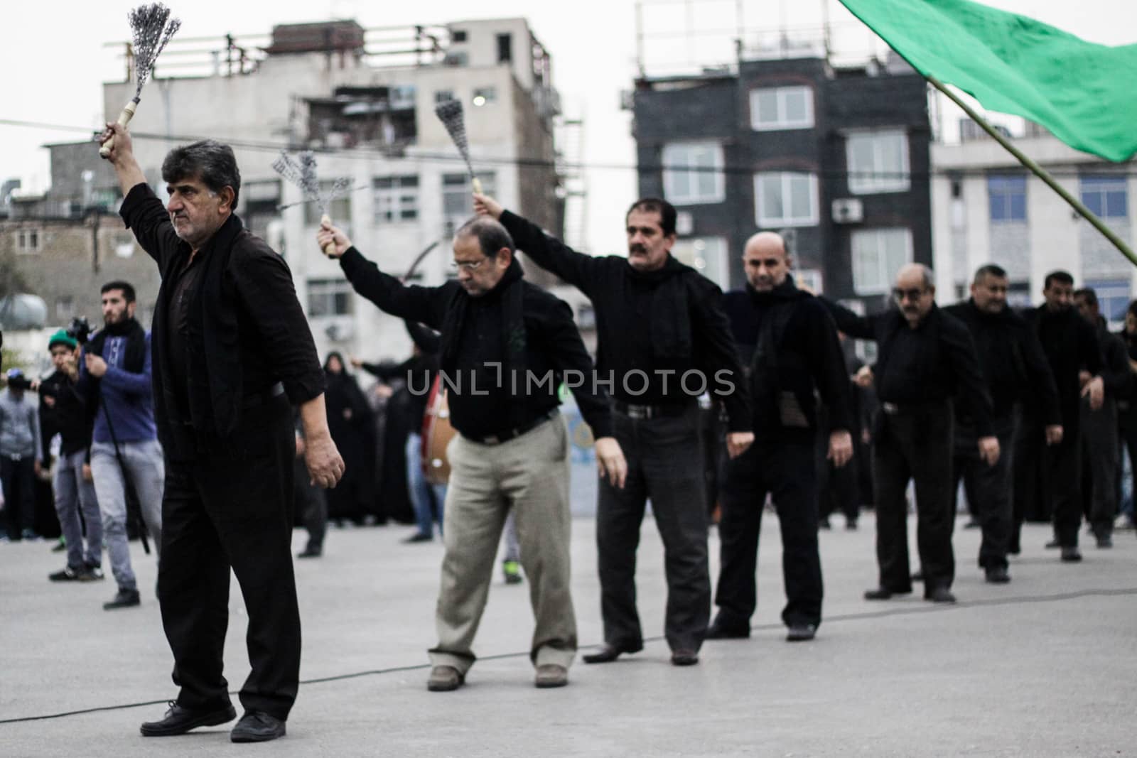 IRAN, Mashhad: People are mourning for the death's anniversary of Imam Sajjad, the fourth imam of Shia Muslims, in Mashhad, Iran, on November 8, 2015. 