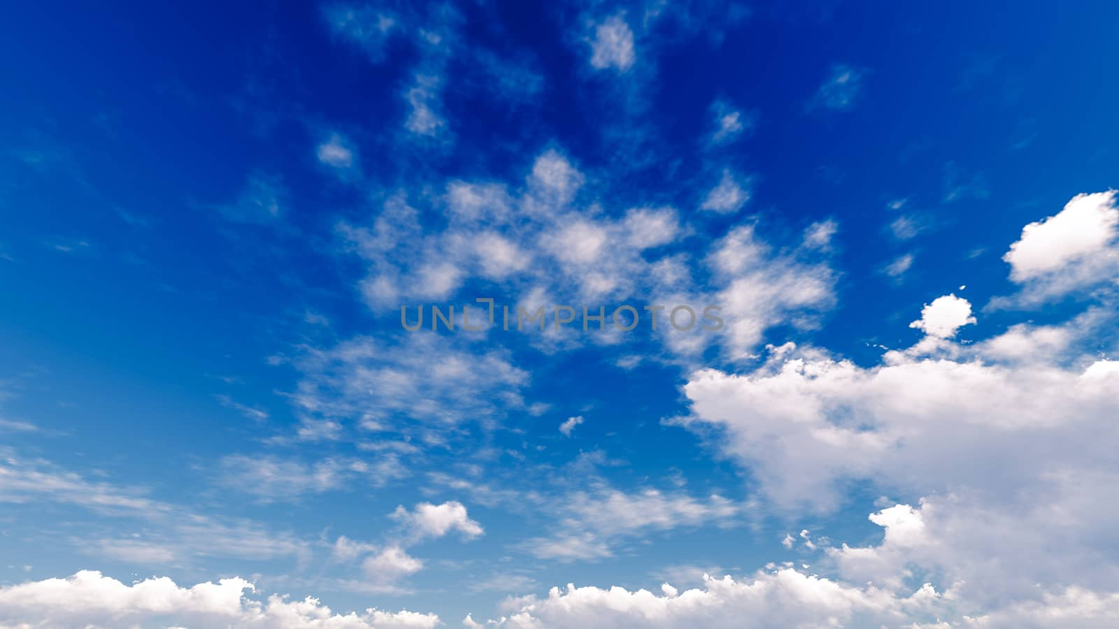 Cloudy blue sky abstract background, blue sky background with tiny clouds, 3d illustration