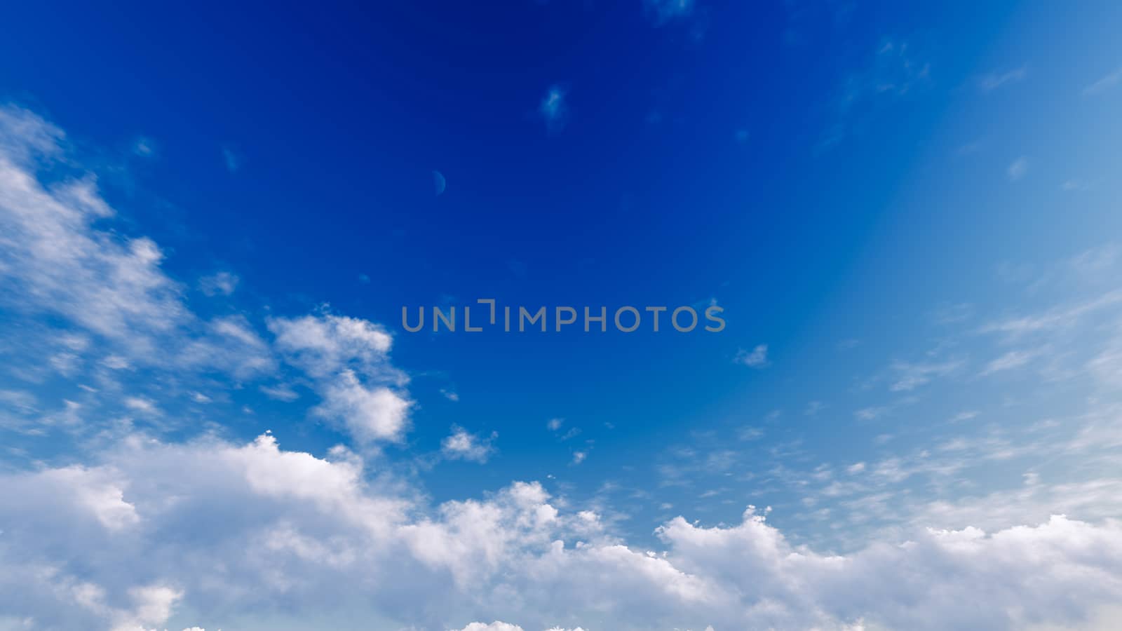 Cloudy blue sky abstract background, 3d illustration by teerawit