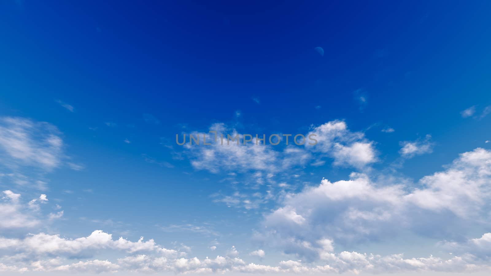 Cloudy blue sky abstract background, 3d illustration by teerawit