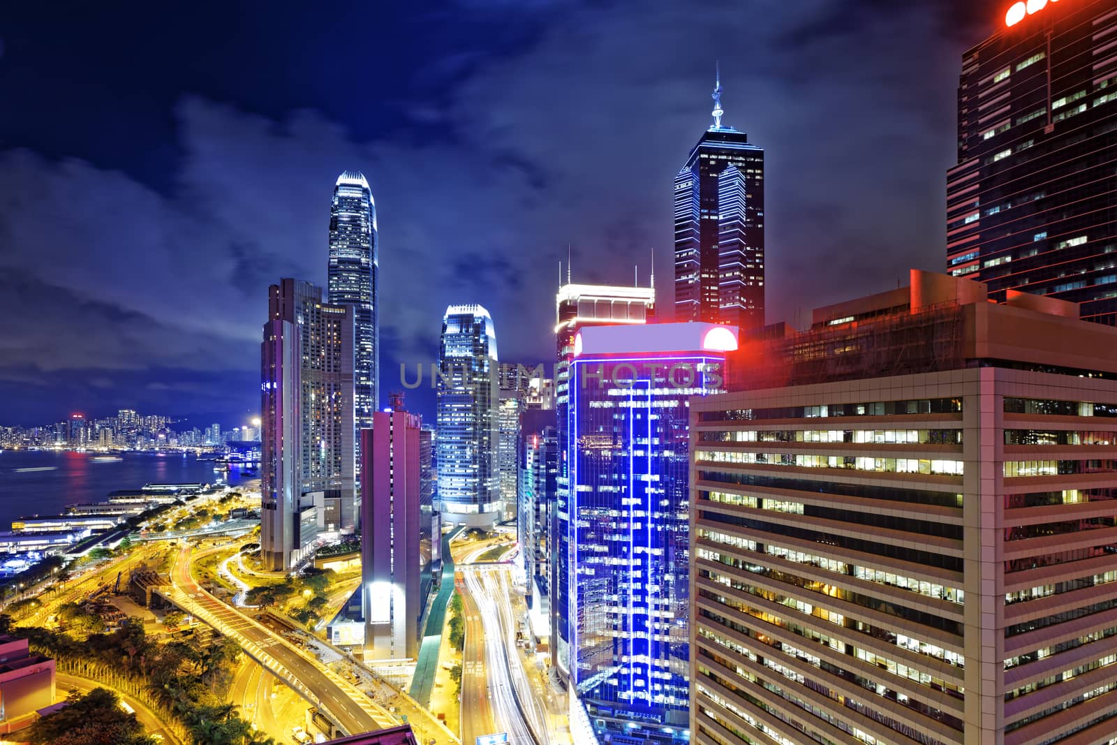 Hong Kong City Night by cozyta