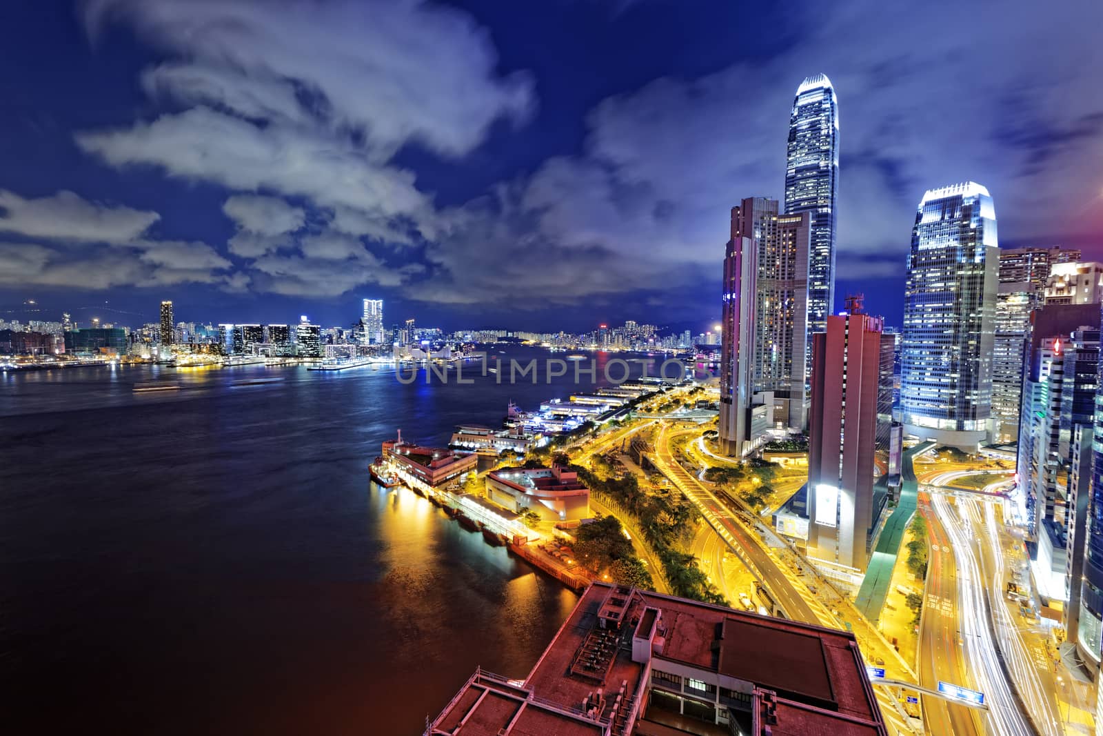 Hong Kong City Night by cozyta