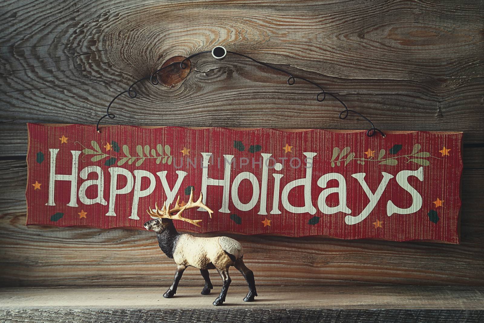 Festive wooden sign for the holidays by Sandralise