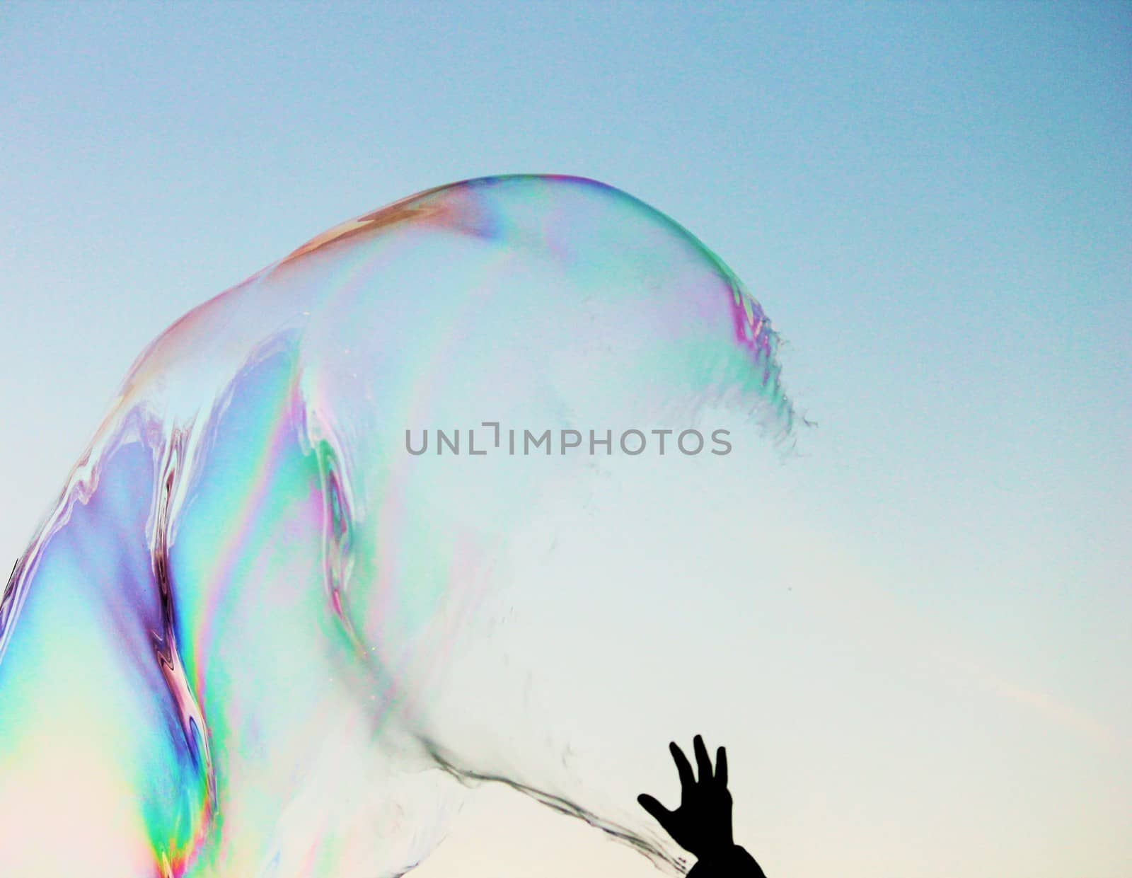 abstract close-up soap bubble background modern simple design with copyspace