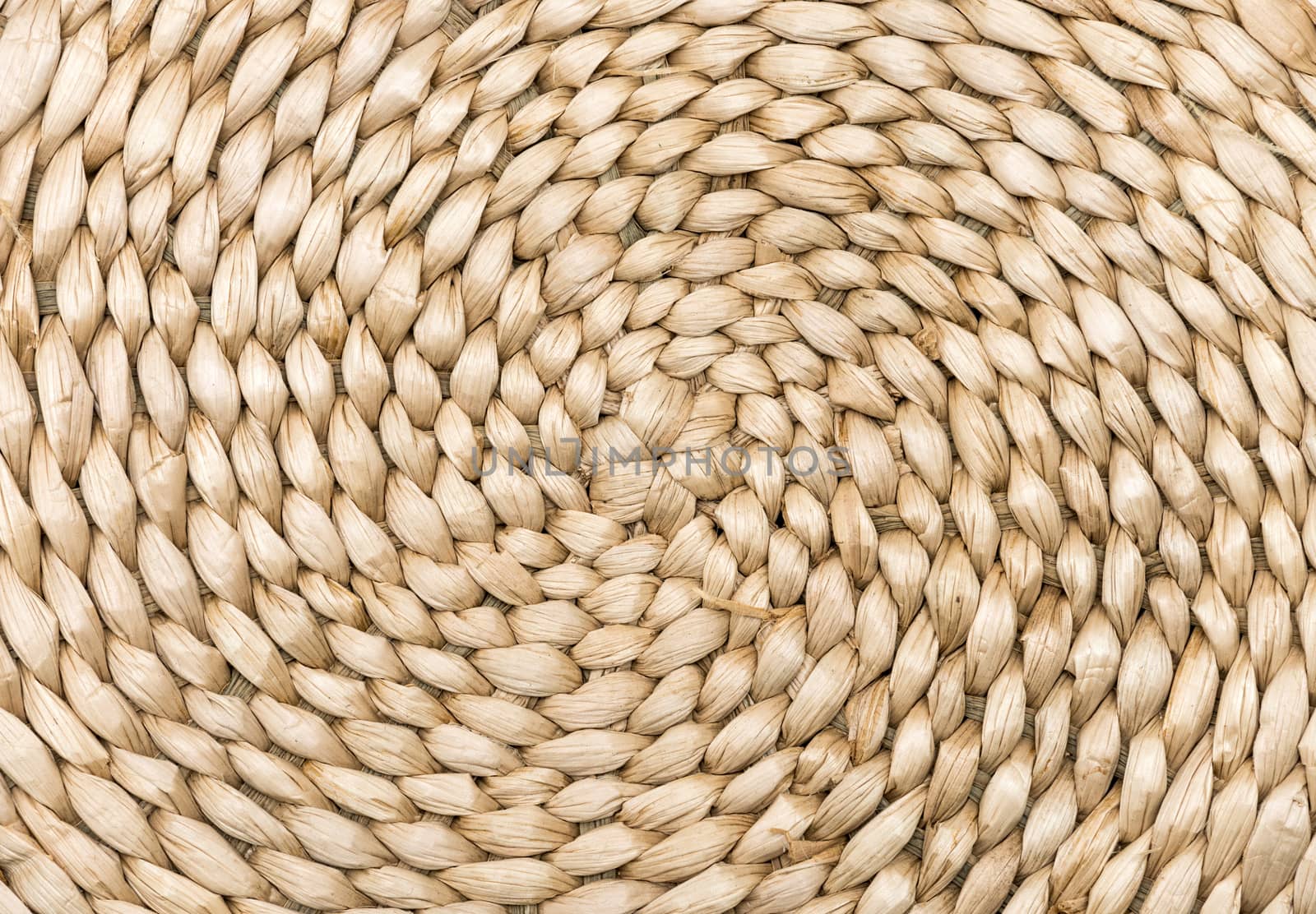 Wicker texture has made. circle