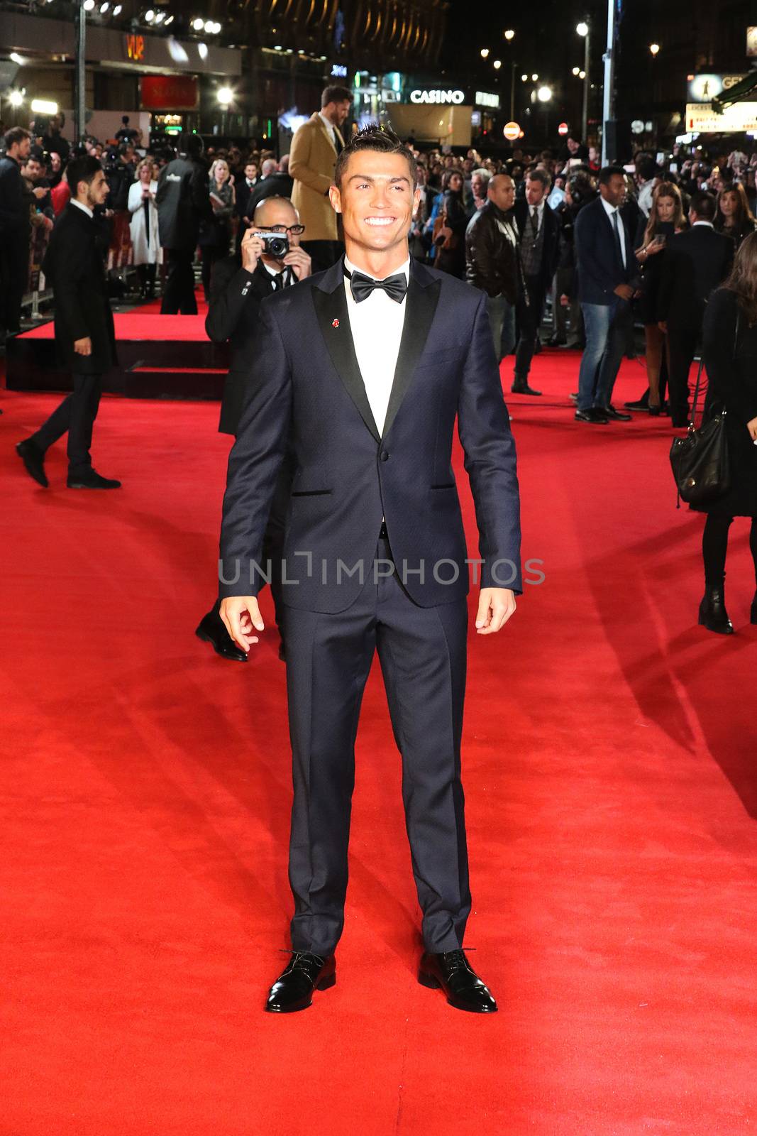 UNITED KINGDOM, London: Cristiano Ronaldo attends the world premiere of the documentary Ronaldo at Vue West End cinema at Leicester Square, London on November 9, 2015. 