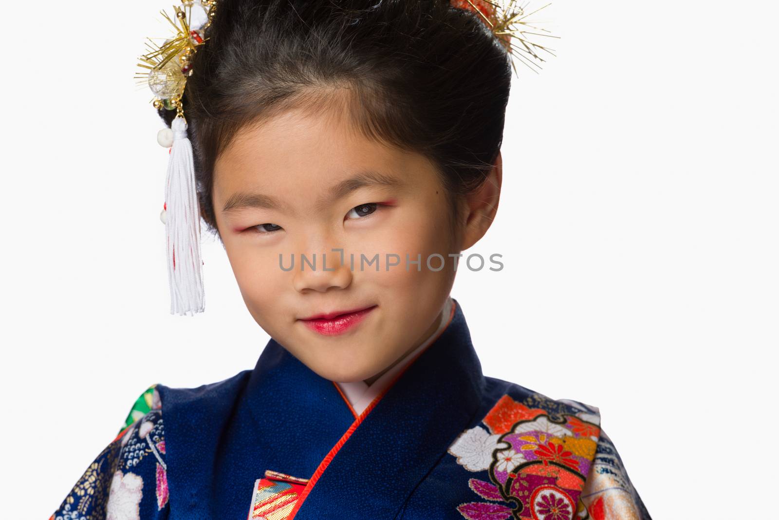 Young Girl in Kimono on White by justtscott
