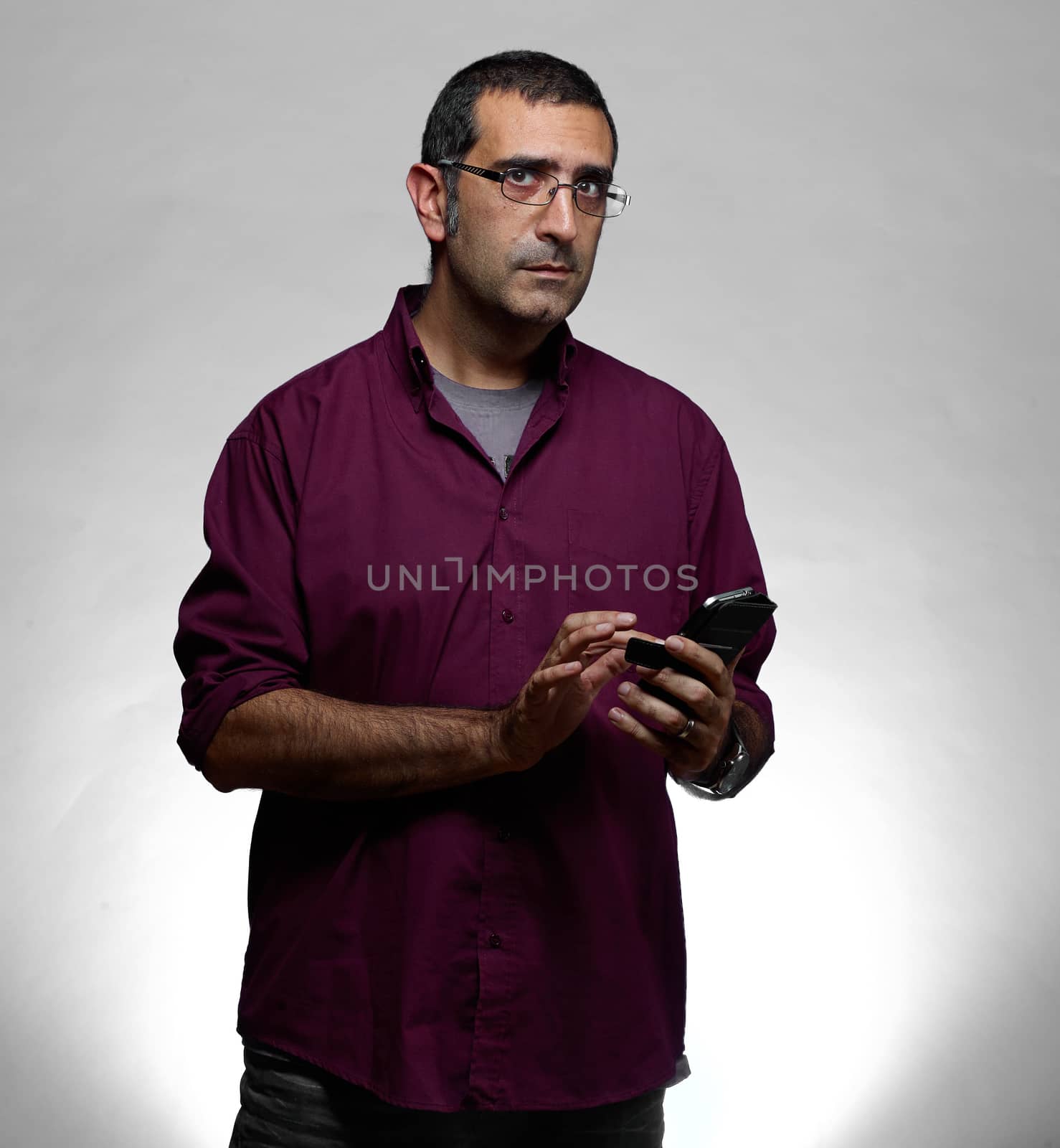 Man in Purple Shirt by goghy73