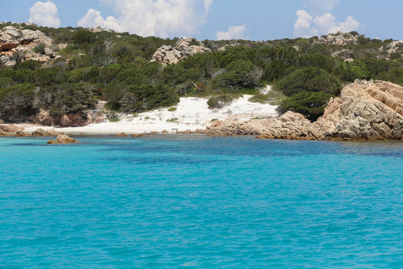 Clear turquoise water at Maddalena Archipelago in Sardinia