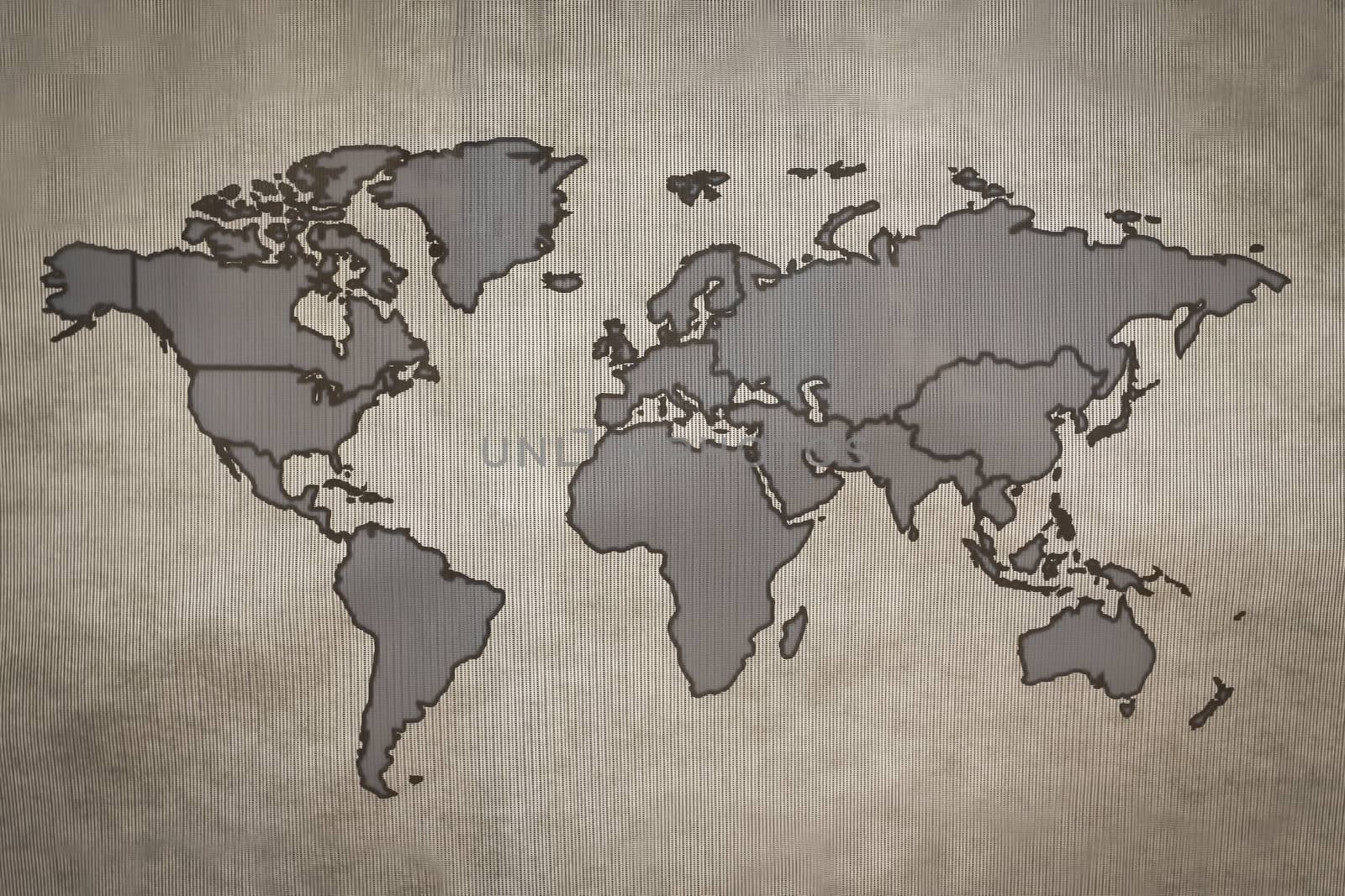 Antique of World MAP Design Concept