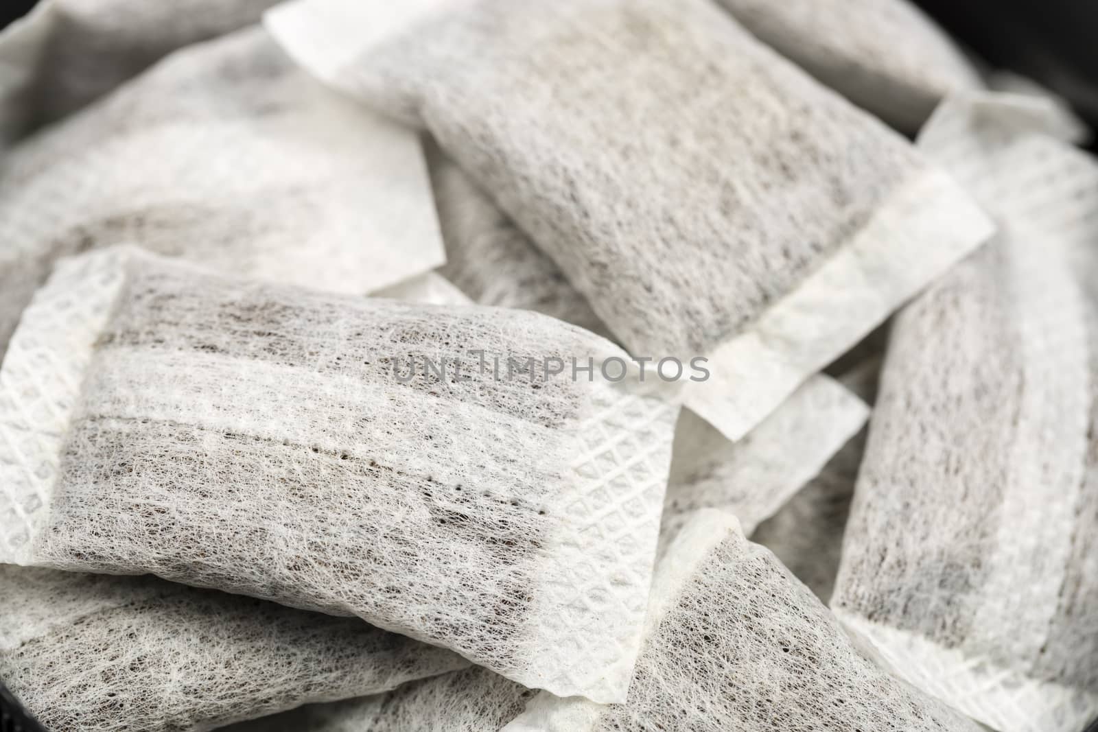 Swedish White Portion Snus close up macro image.