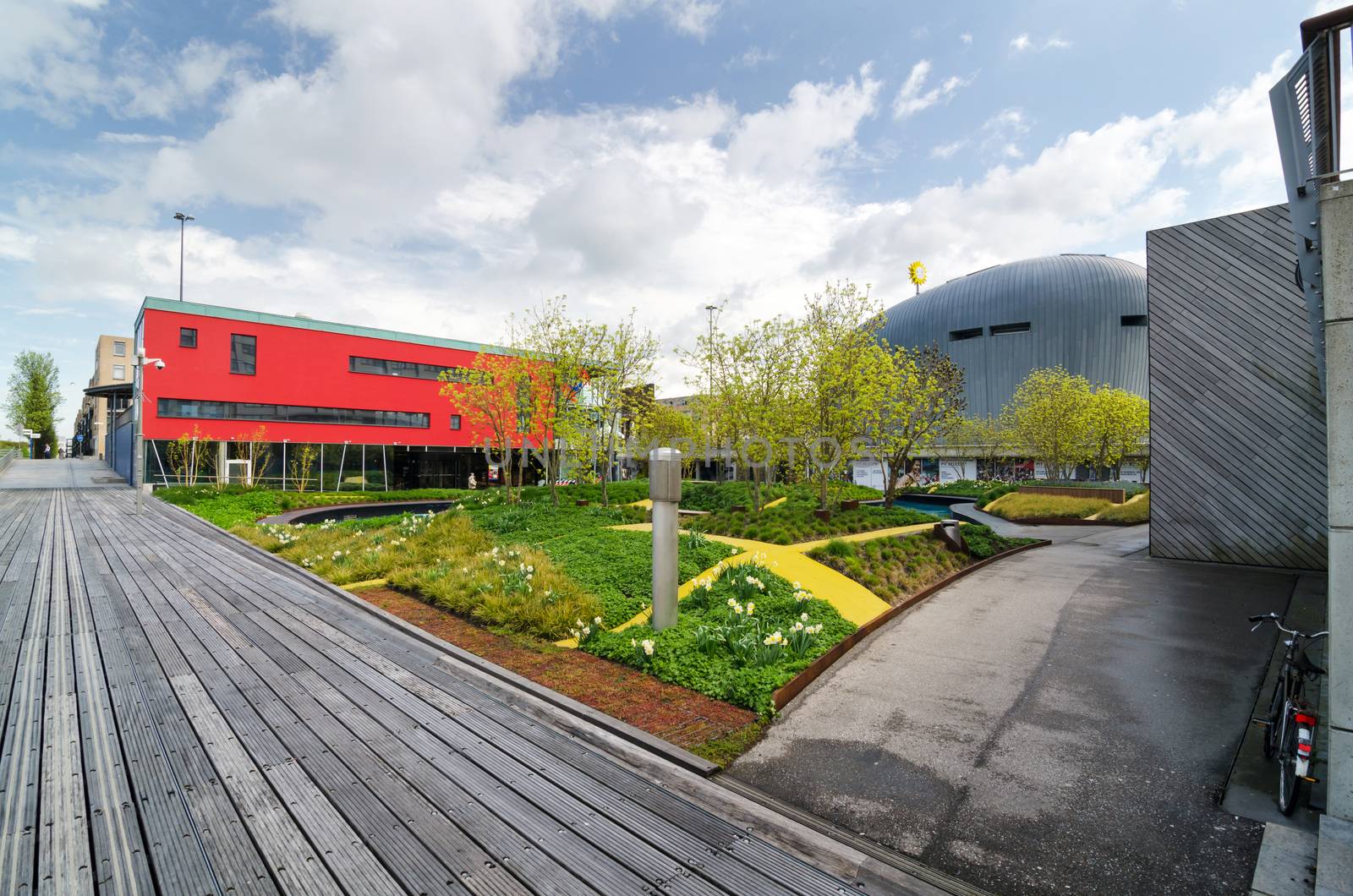 Almere, Netherlands - May 5, 2015: Modern city center of Almere, Netherlands by siraanamwong