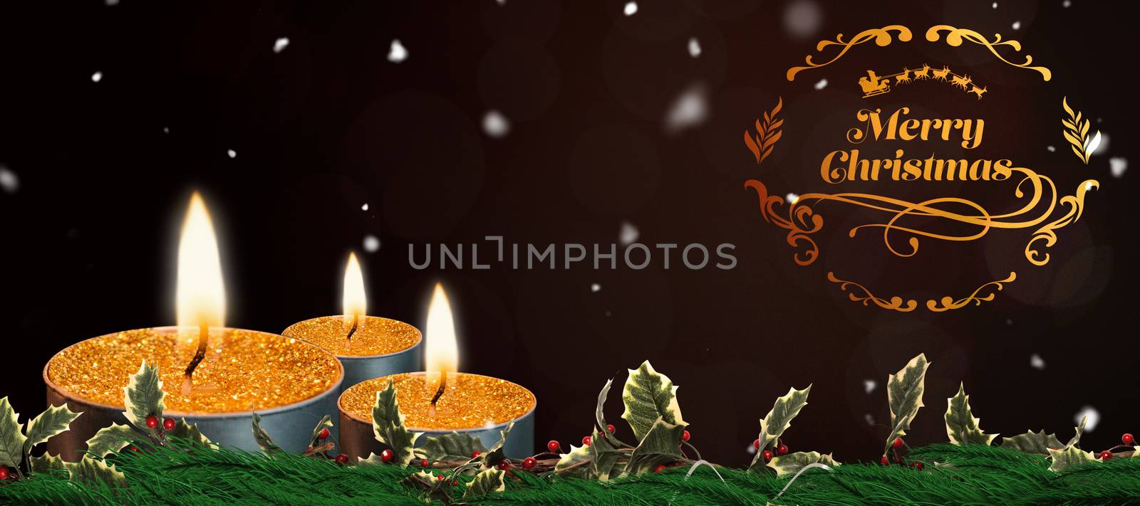 Composite image of christmas greeting  by Wavebreakmedia