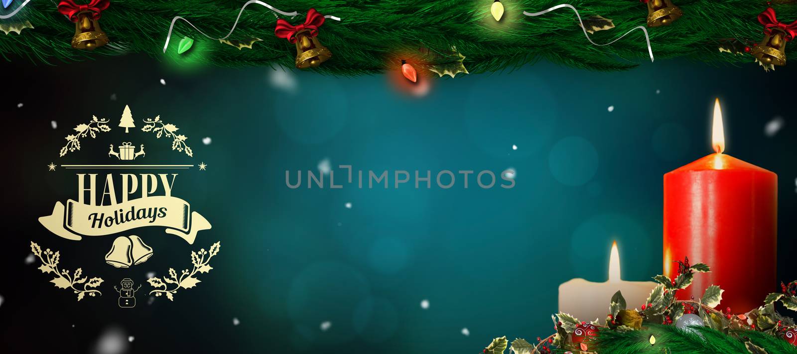 Composite image of christmas greeting  by Wavebreakmedia