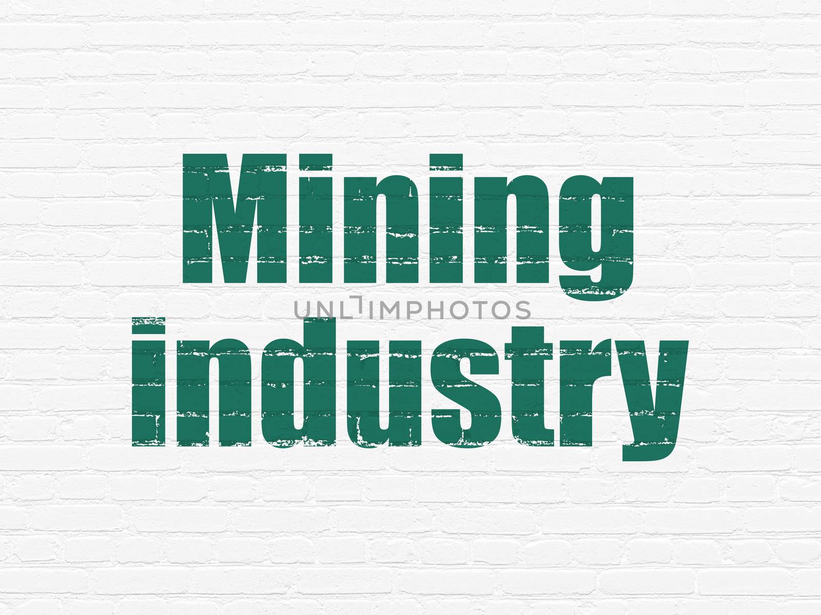 Industry concept: Mining Industry on wall background by maxkabakov