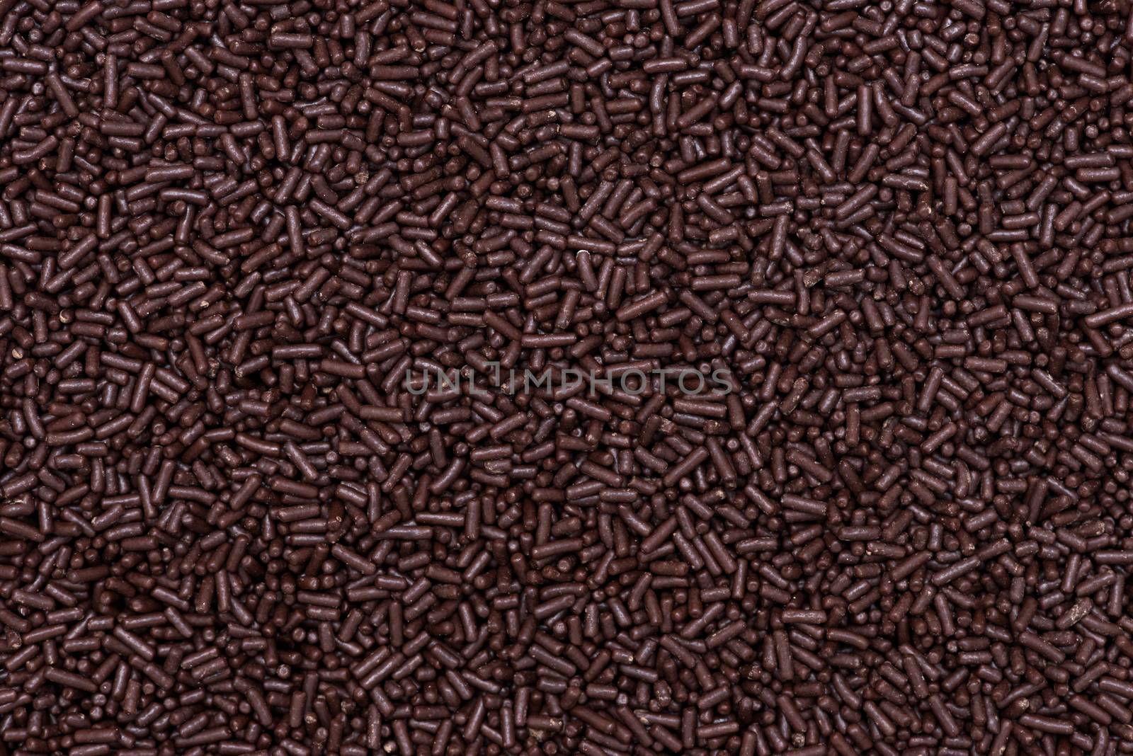 Macro texture of chocolate sprinkles