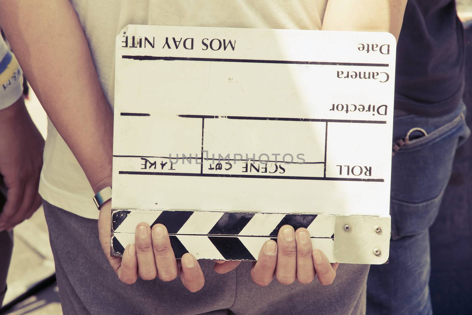 Film Slate,behind the scene, film crew production set