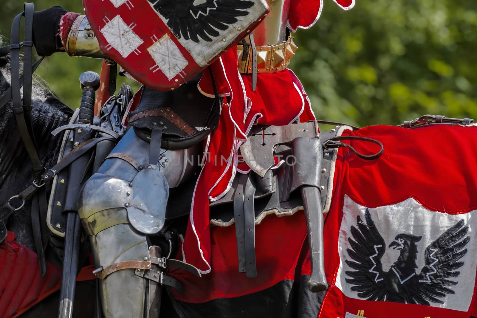 CHORZOW,POLAND, JUNE 9: Weapon of medieval knight during a IV Co by Attila